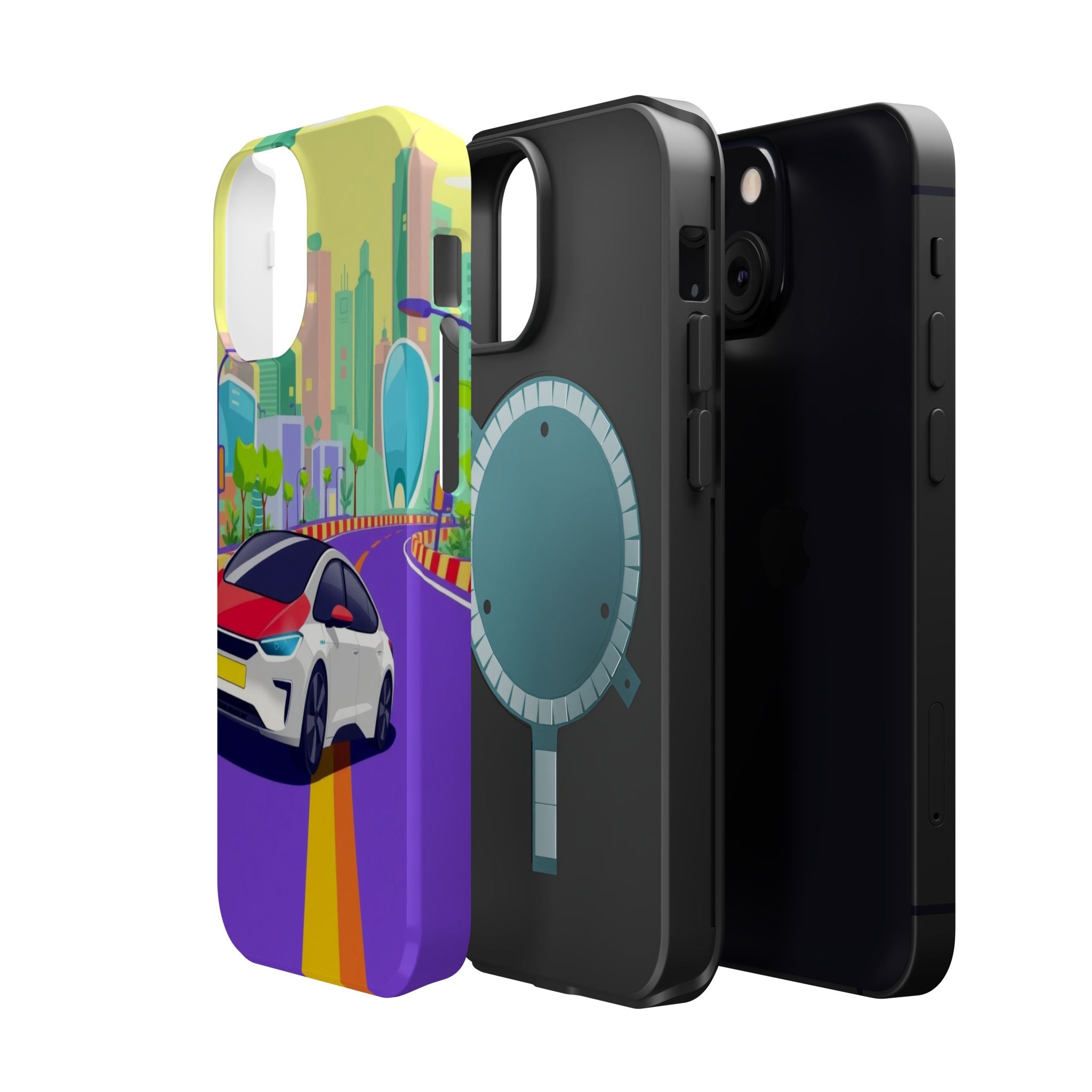 iPhone Electric Car Future Kids Fun Phone Case Gift Slim Snap Case · iPhone Case