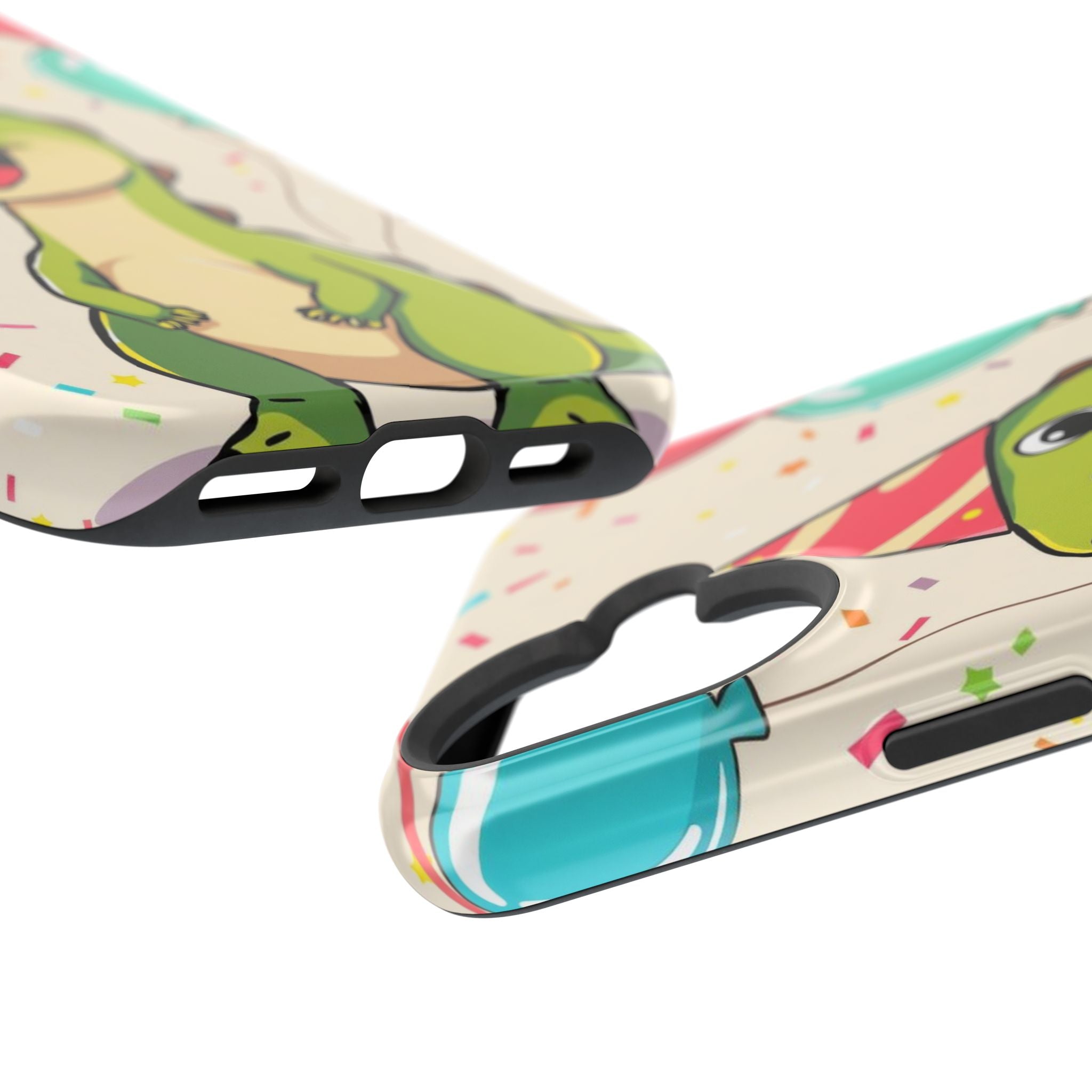 iPhone Dino with Party Hat Kids Fun Phone Case Gift Slim Snap Case · iPhone Case