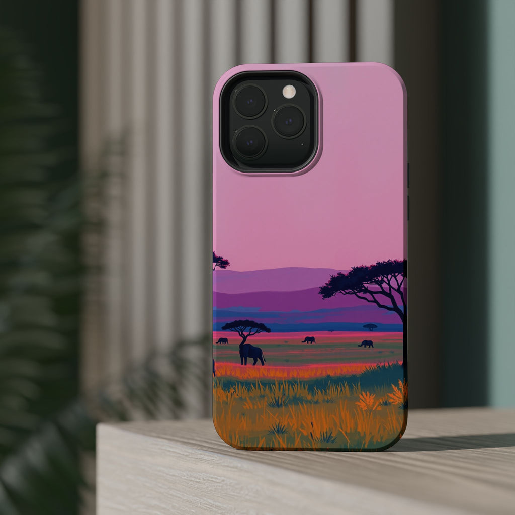 iPhone Savanna Horizon Electric Art Slim Everyday Designer Case · iPhone Case