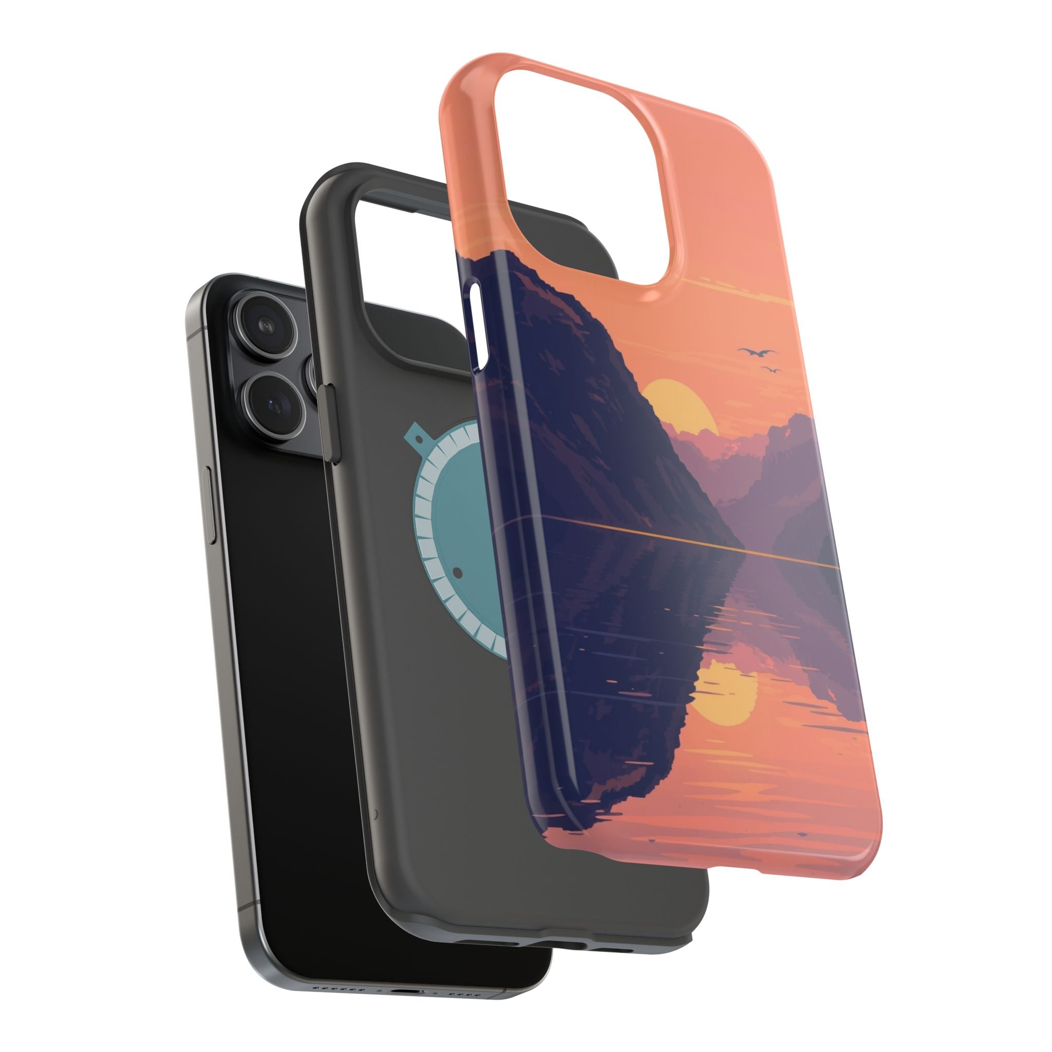 iPhone Radiant Fjord Reflection Design Slim Everyday Designer Case · iPhone Case