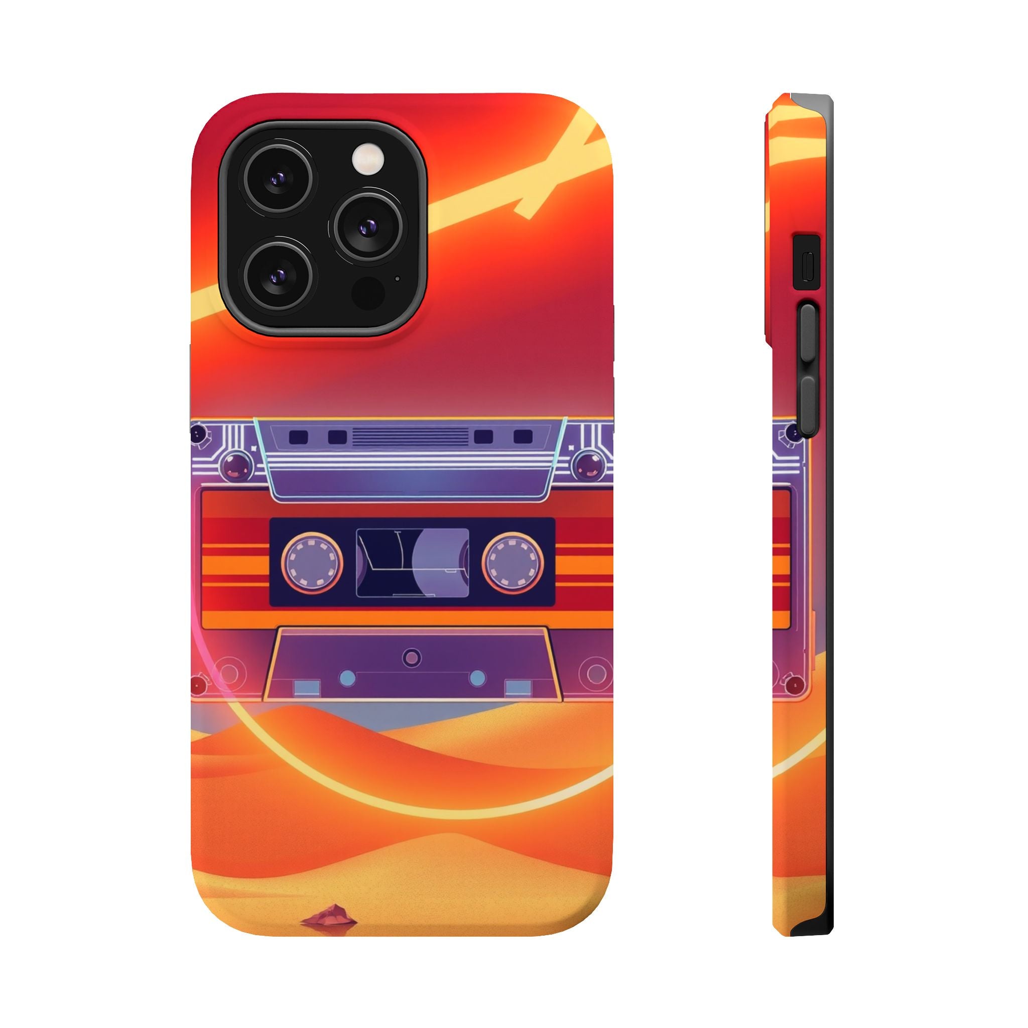 iPhone Cassette Tape Rewind Bold Art Slim Everyday Designer Case · iPhone Case