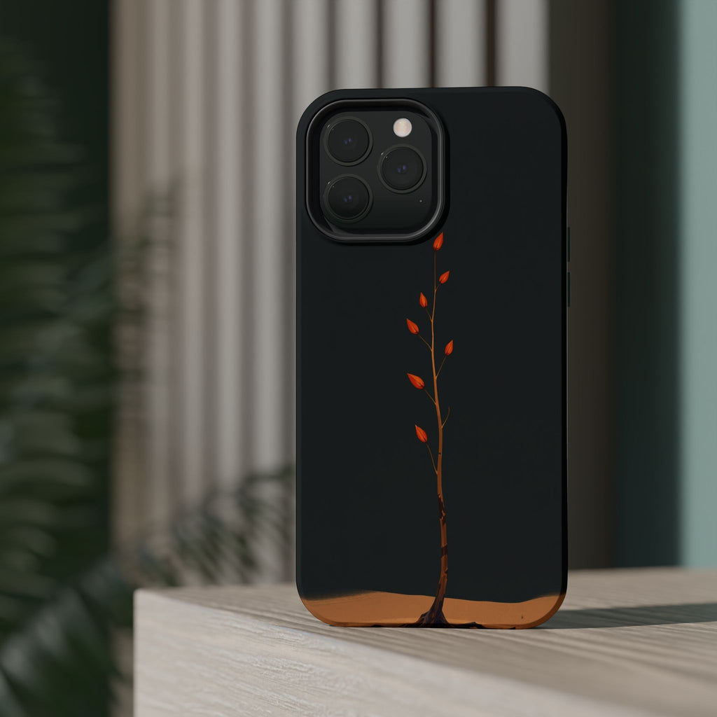 iPhone Burnt Orange And Sand Minimalist Stem Slim iPhone Everyday · iPhone Case