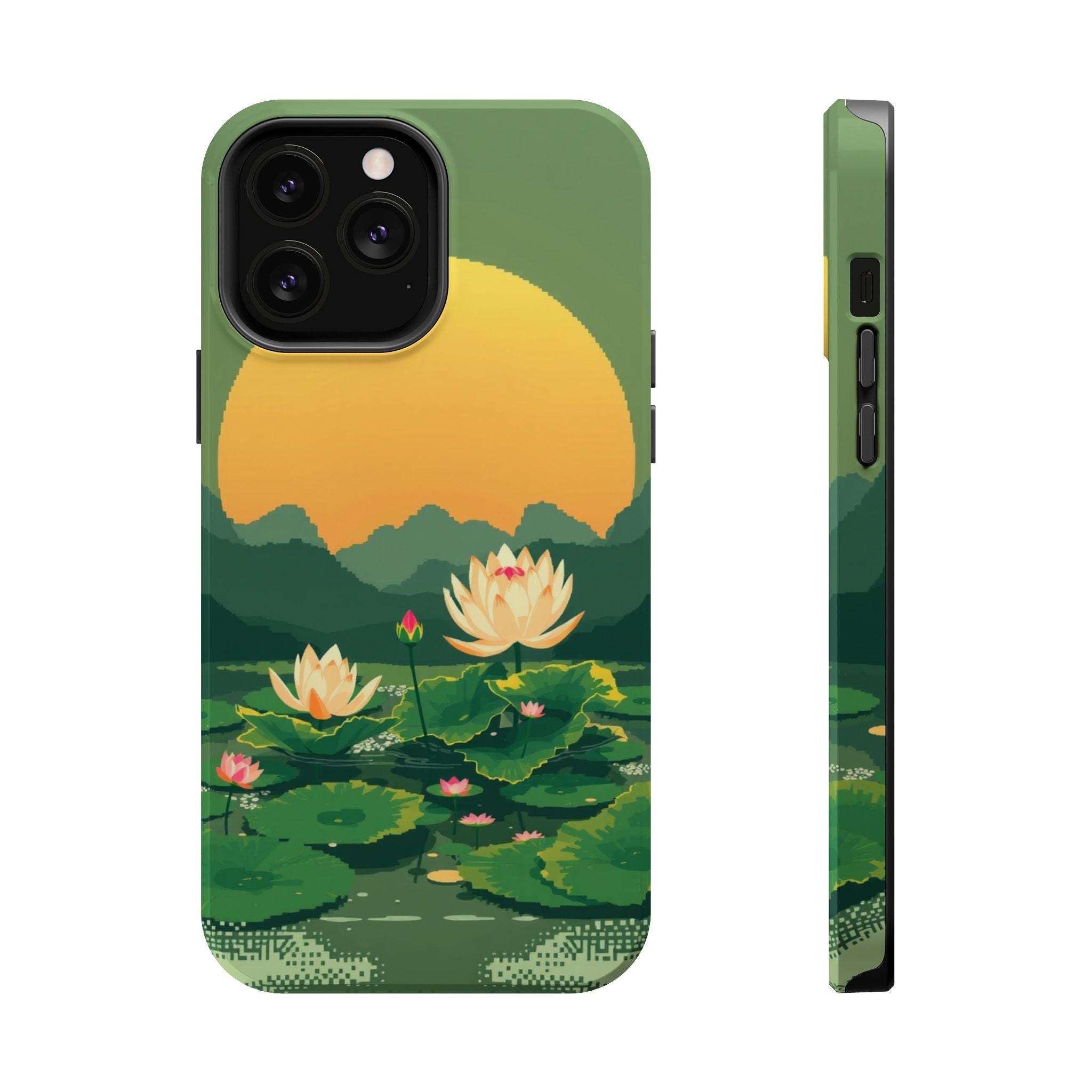 iPhone Lotus Pond Enchanted Art Slim Everyday Designer Case · iPhone Case