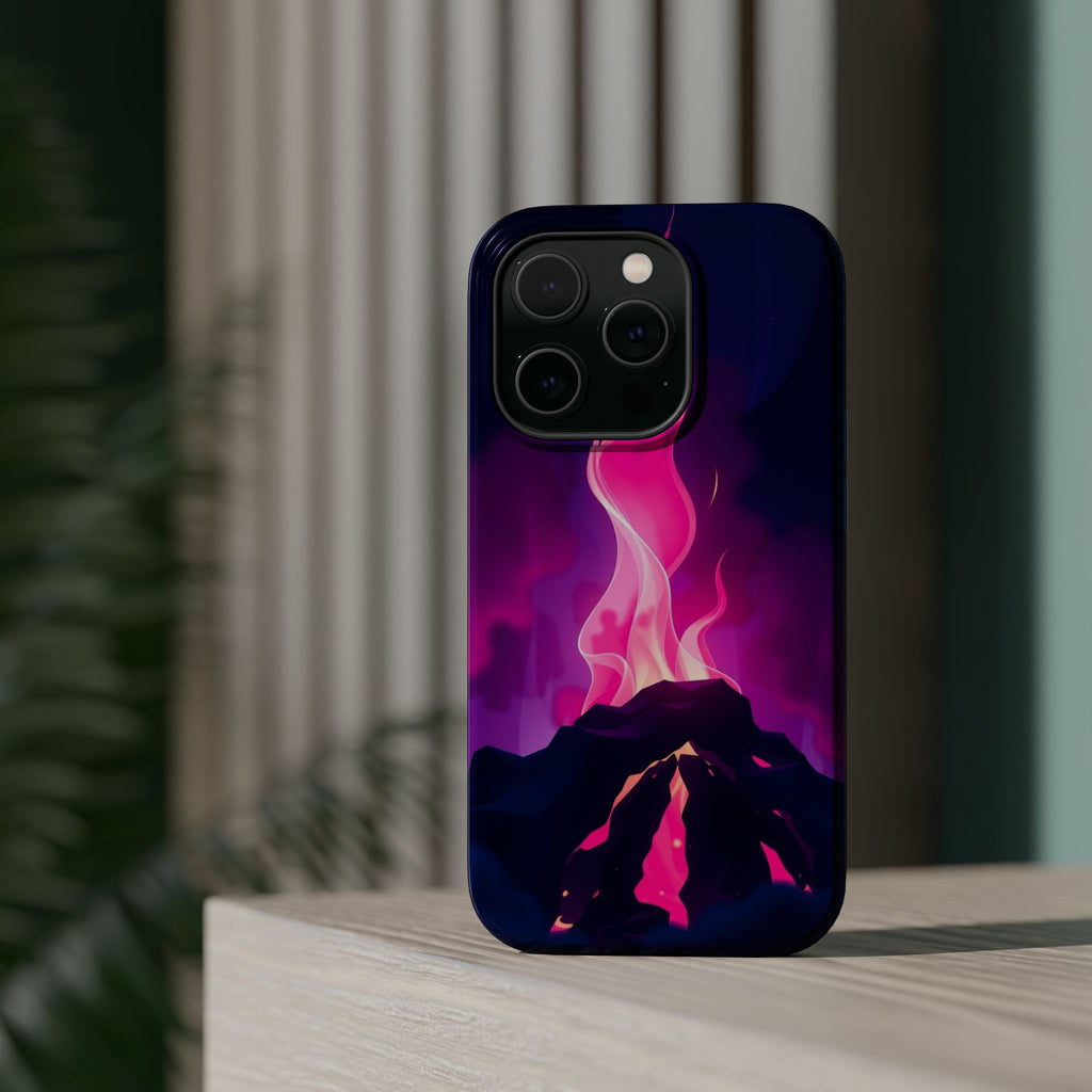 iPhone Cyan And Magenta Wildfire Glow Slim Everyday Designer Case · iPhone Case
