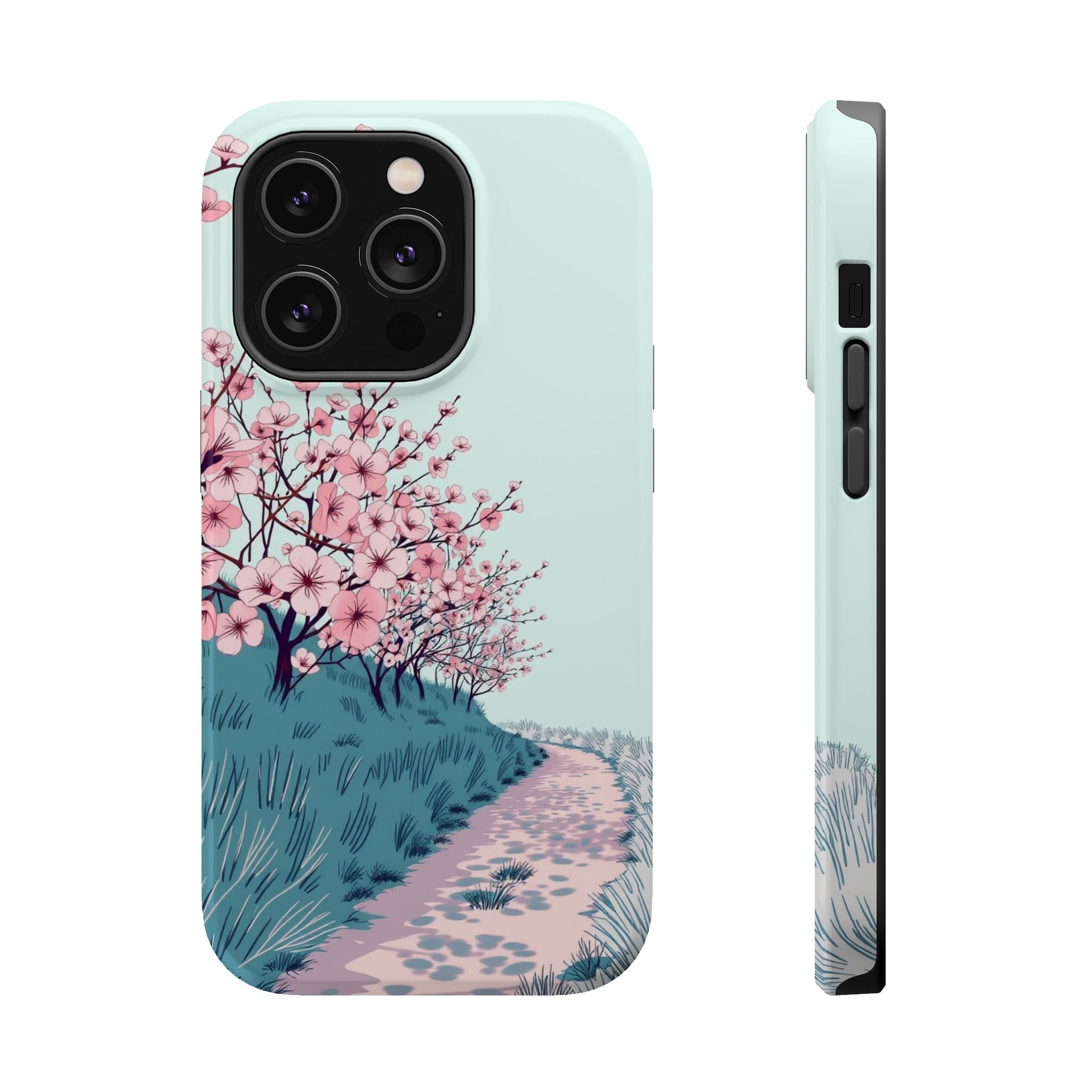 iPhone Radiant Blossom Trail Design Slim Everyday Designer Case · iPhone Case