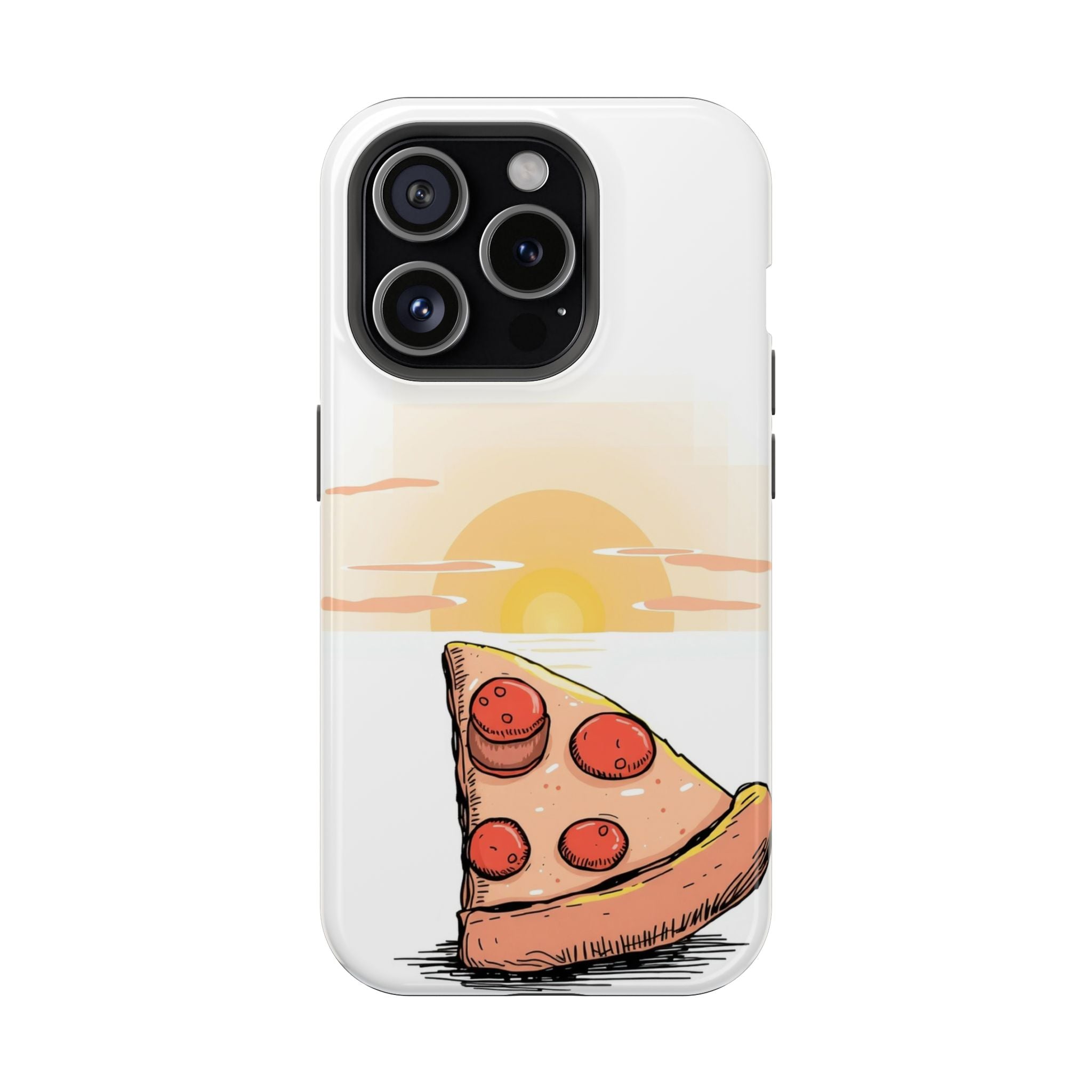 iPhone Earthy Pizza Slice Sunset Design Slim Everyday Designer Case · iPhone Cas