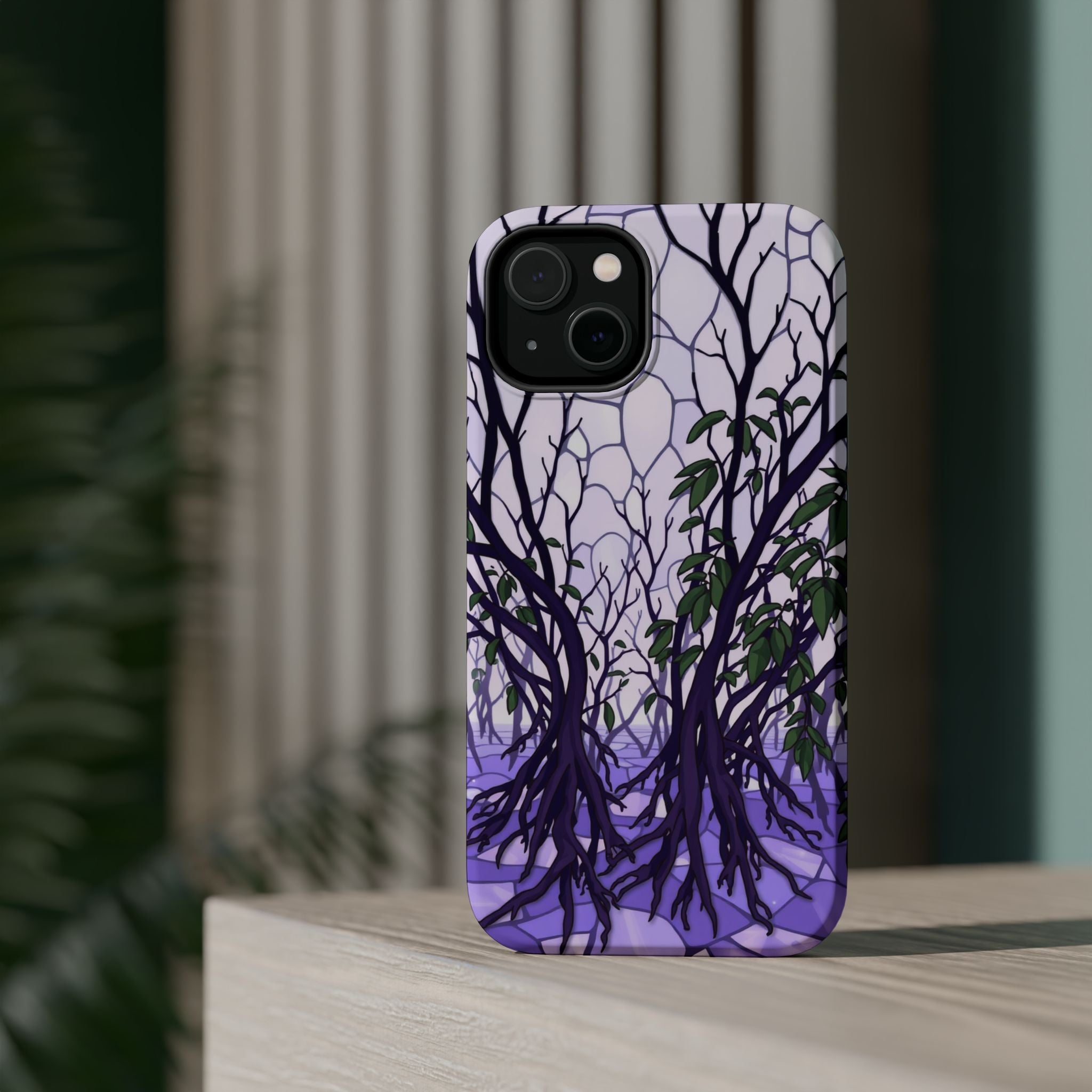 iPhone Lavender And Pearl Mangrove Roots Slim Everyday iPhone Designer · iPhone