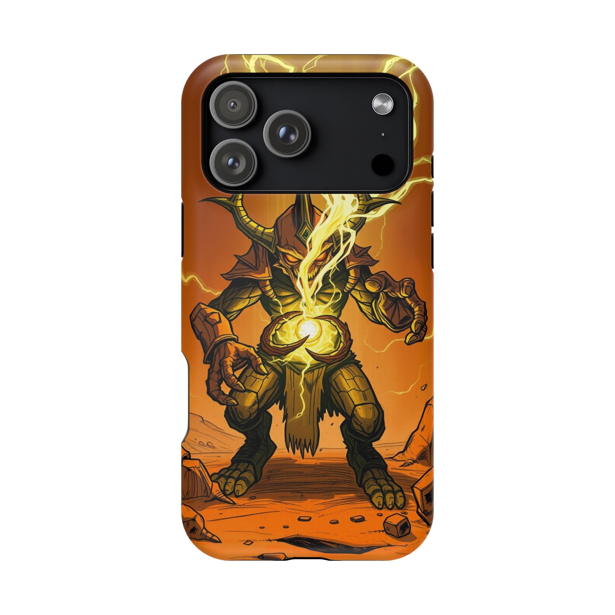 iPhone Burnt Orange And Sand Chaos Goblin Energy Clean Minimal Snap Case · iPhon