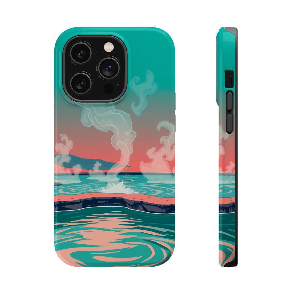 iPhone Hot Spring Steam Pop Art Bold Slim Everyday Designer Case · iPhone Case
