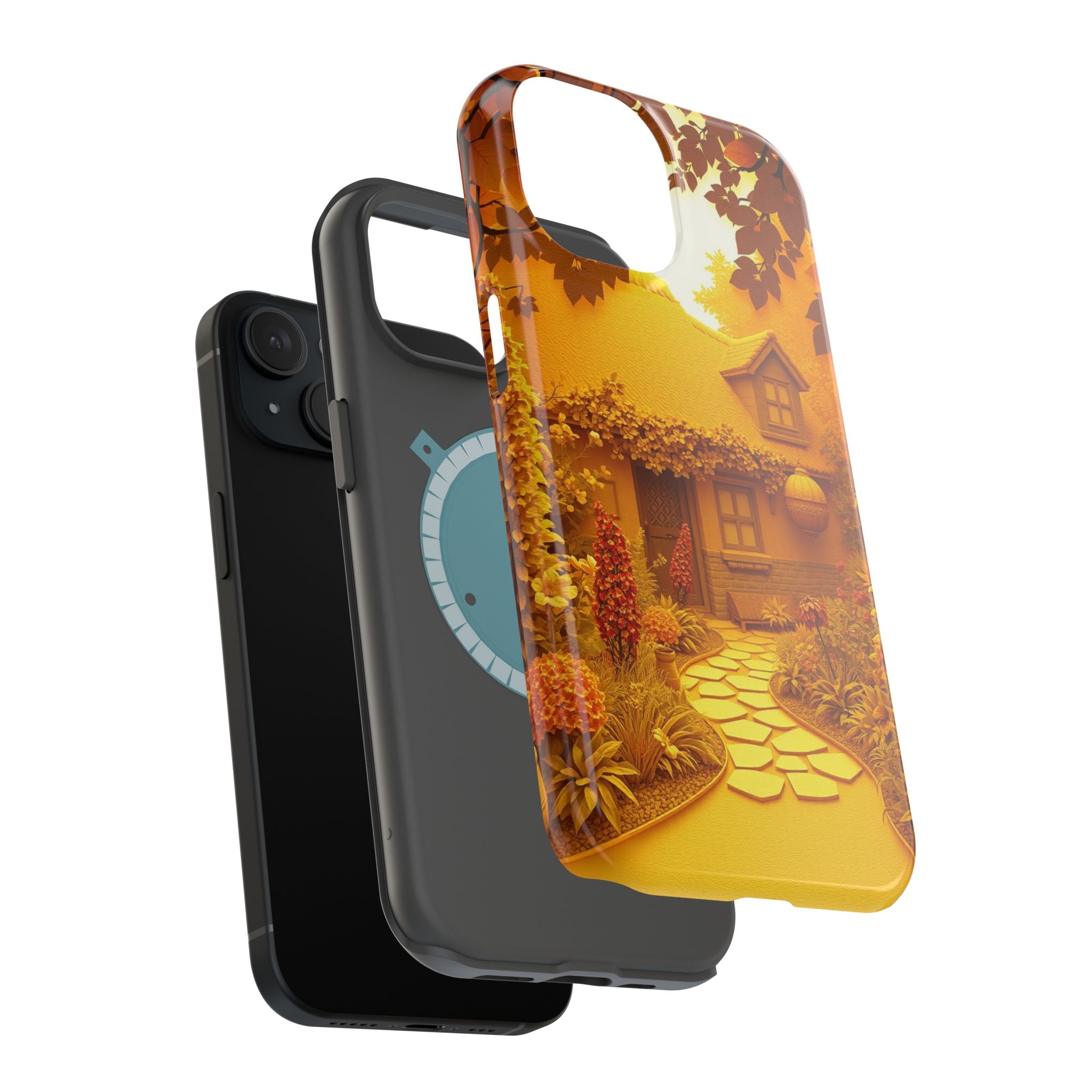 iPhone Vibrant Cottage Garden Design Slim Everyday Designer Case · iPhone Case