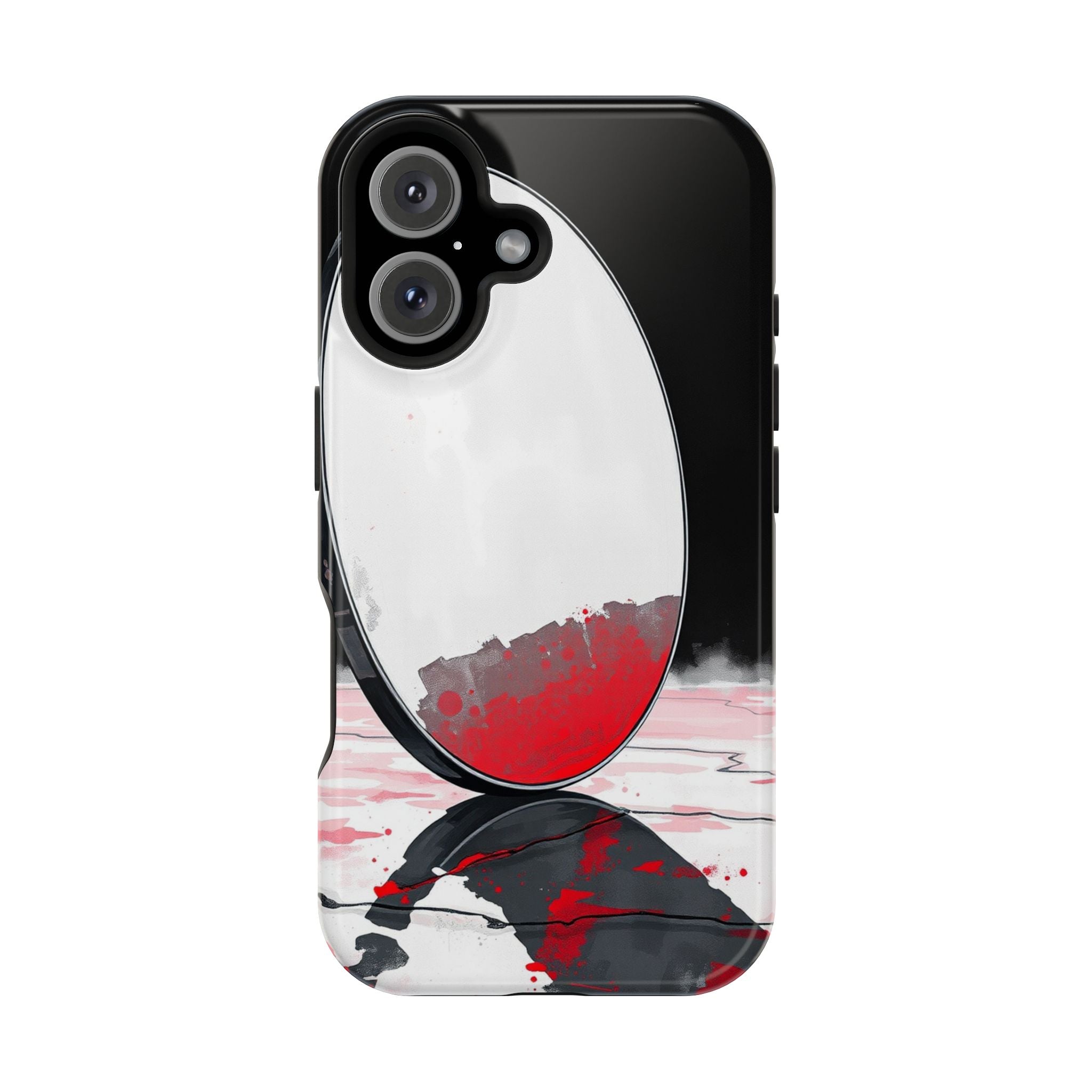 iPhone Earthy Salt Flat Mirror Design Slim Everyday Designer Case · iPhone Case