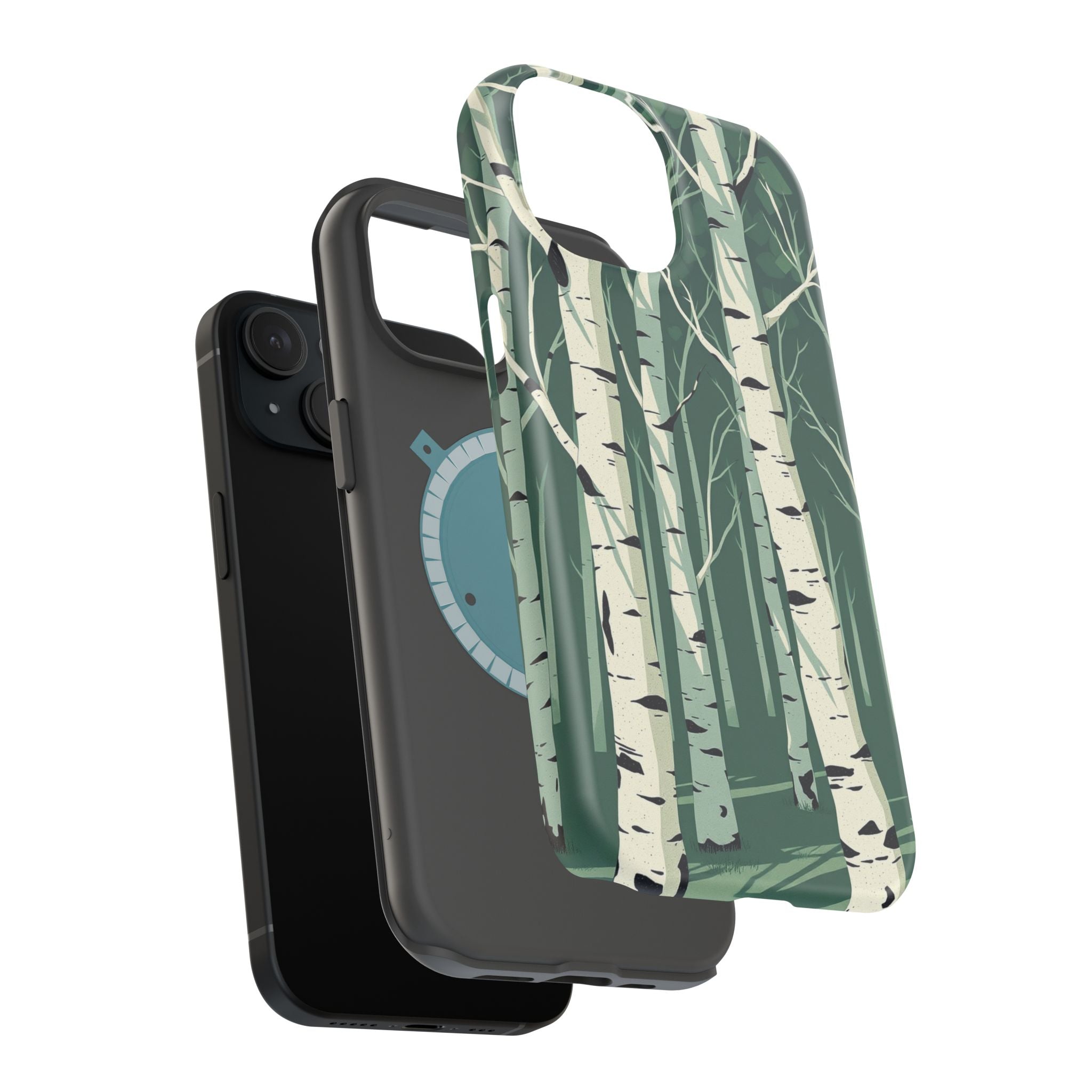 iPhone Birch Grove Abstract Geometric Slim Everyday Designer Case · iPhone Case