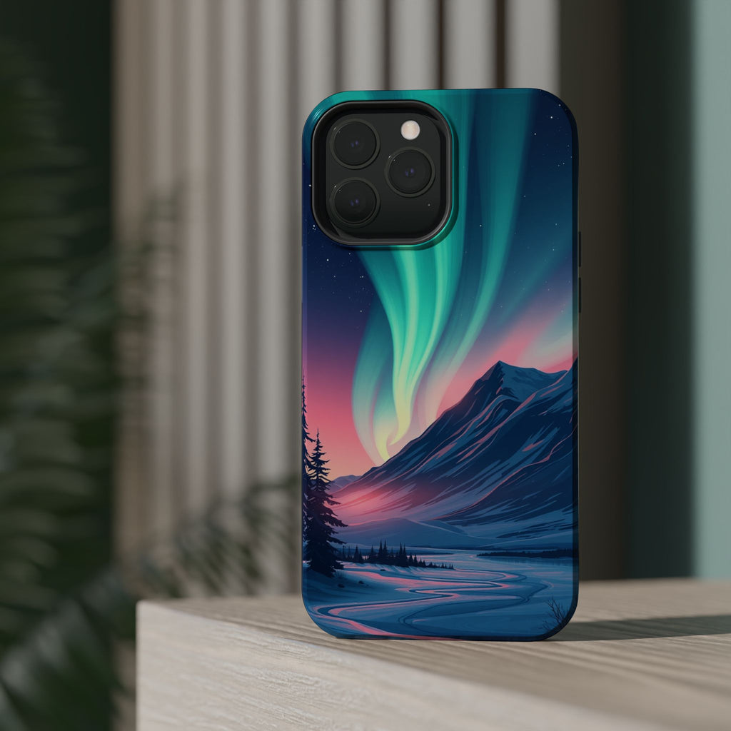 iPhone Mint And Blush Northern Lights Slim Everyday iPhone 18 Designer · iPhone