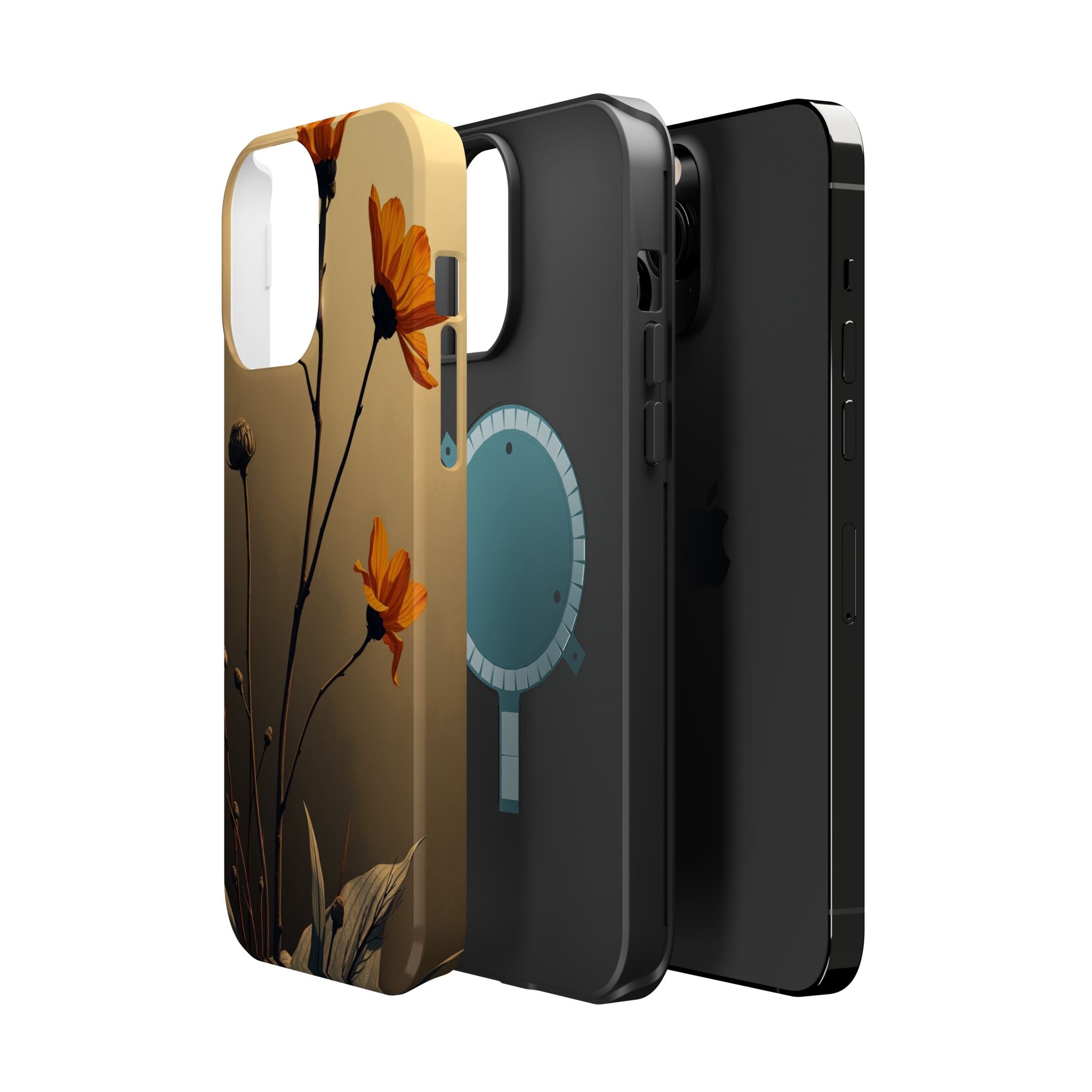 iPhone Burnt Orange And Sand Botanical Illustration Gal Slim Snap Case · iPhone