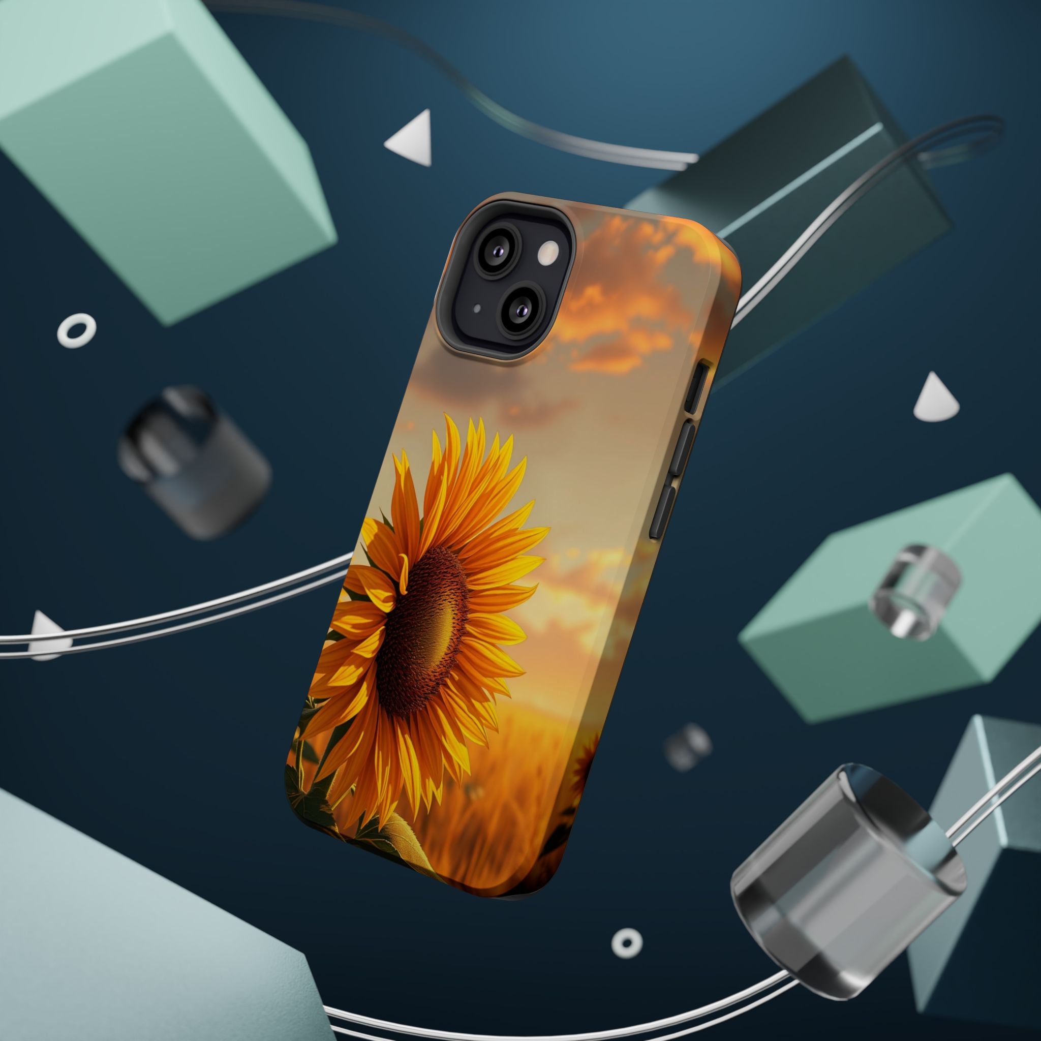 iPhone Sunflower Prairie Electric Art Slim Everyday Designer Case · iPhone Case