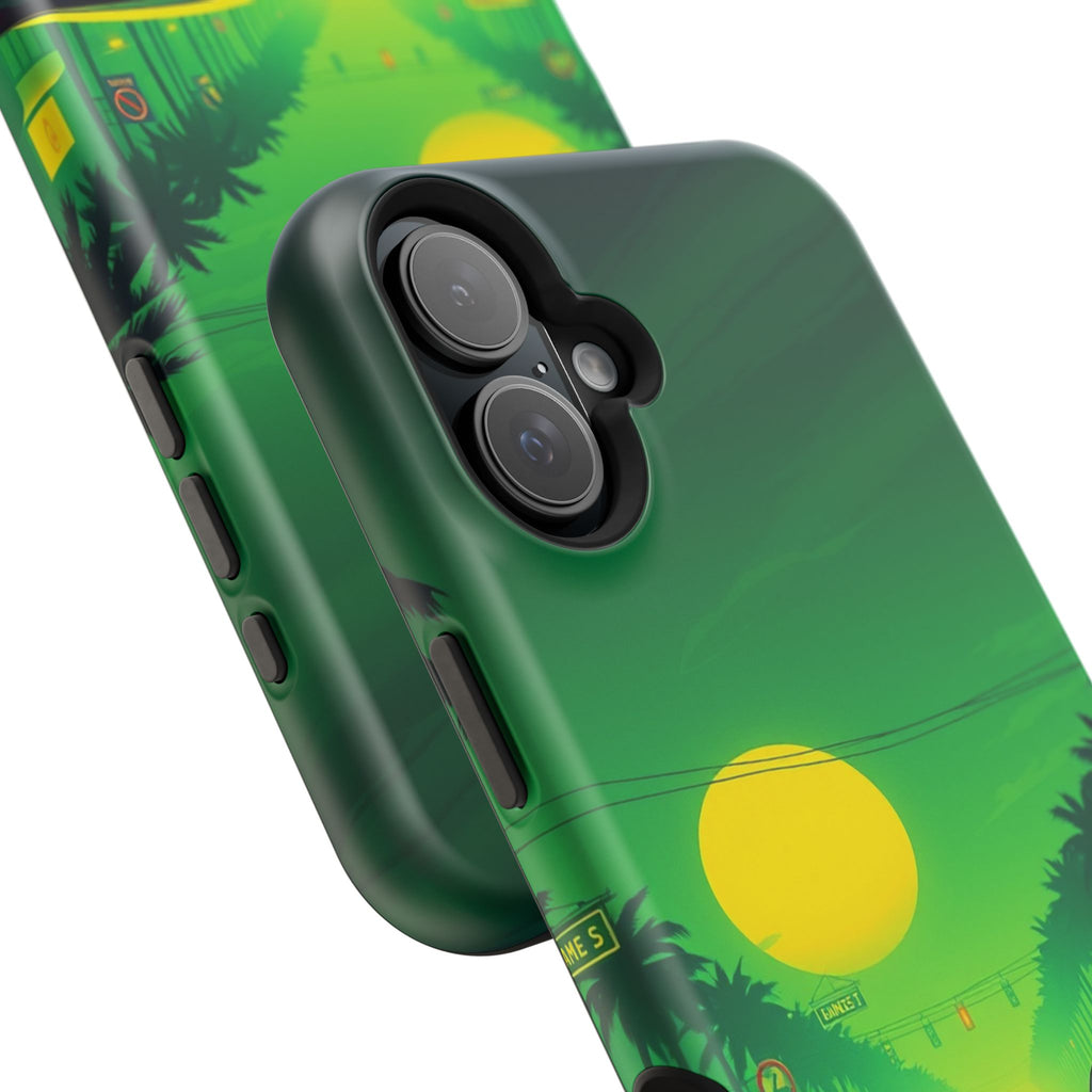 iPhone Dreamy Sunset Drive 80s Design Slim Everyday Designer Case · iPhone Case