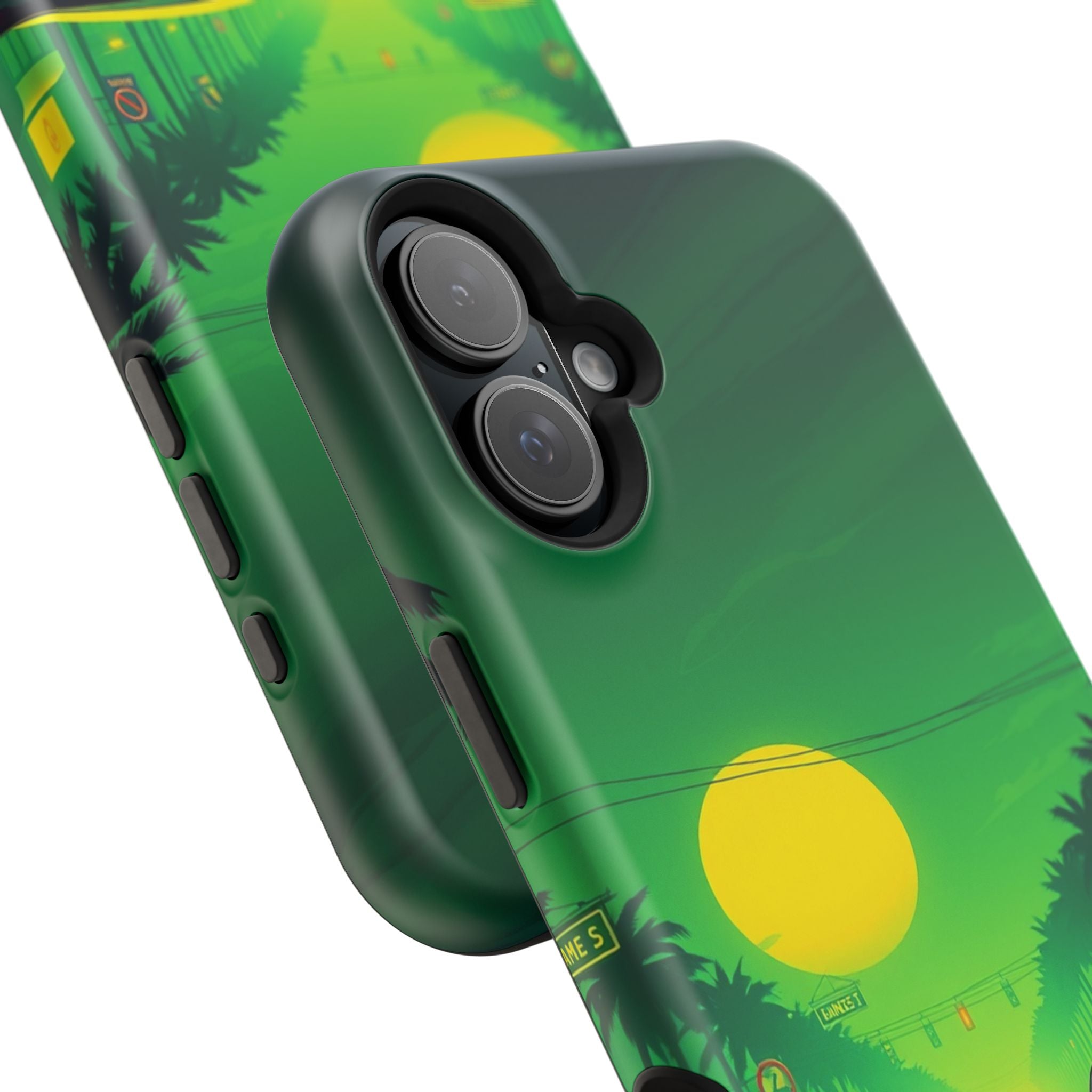 iPhone Dreamy Sunset Drive 80s Design Slim Everyday Designer Case · iPhone Case