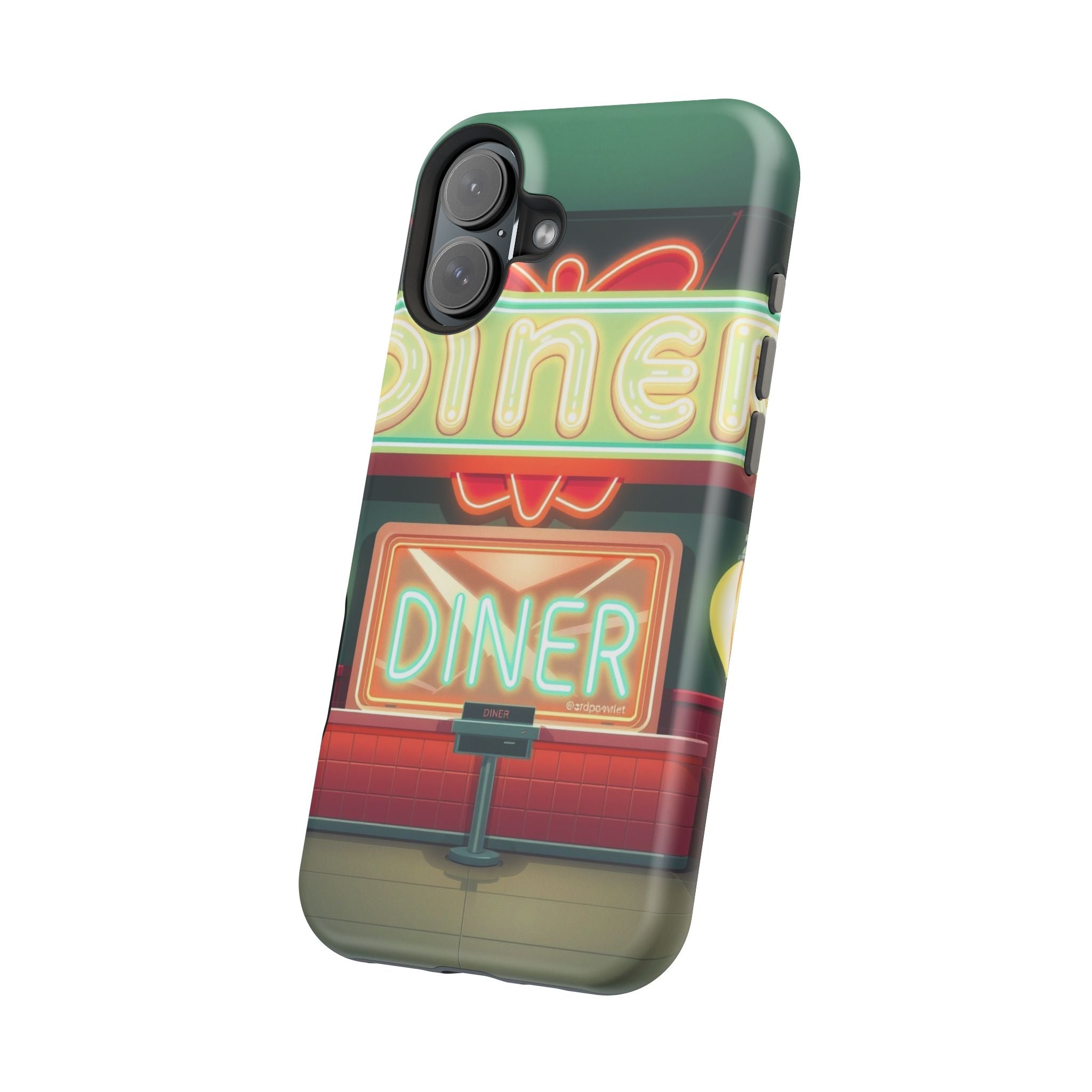 iPhone Neon Diner Sign Mystic Art Bold Modern Everyday Snap Case · iPhone Case