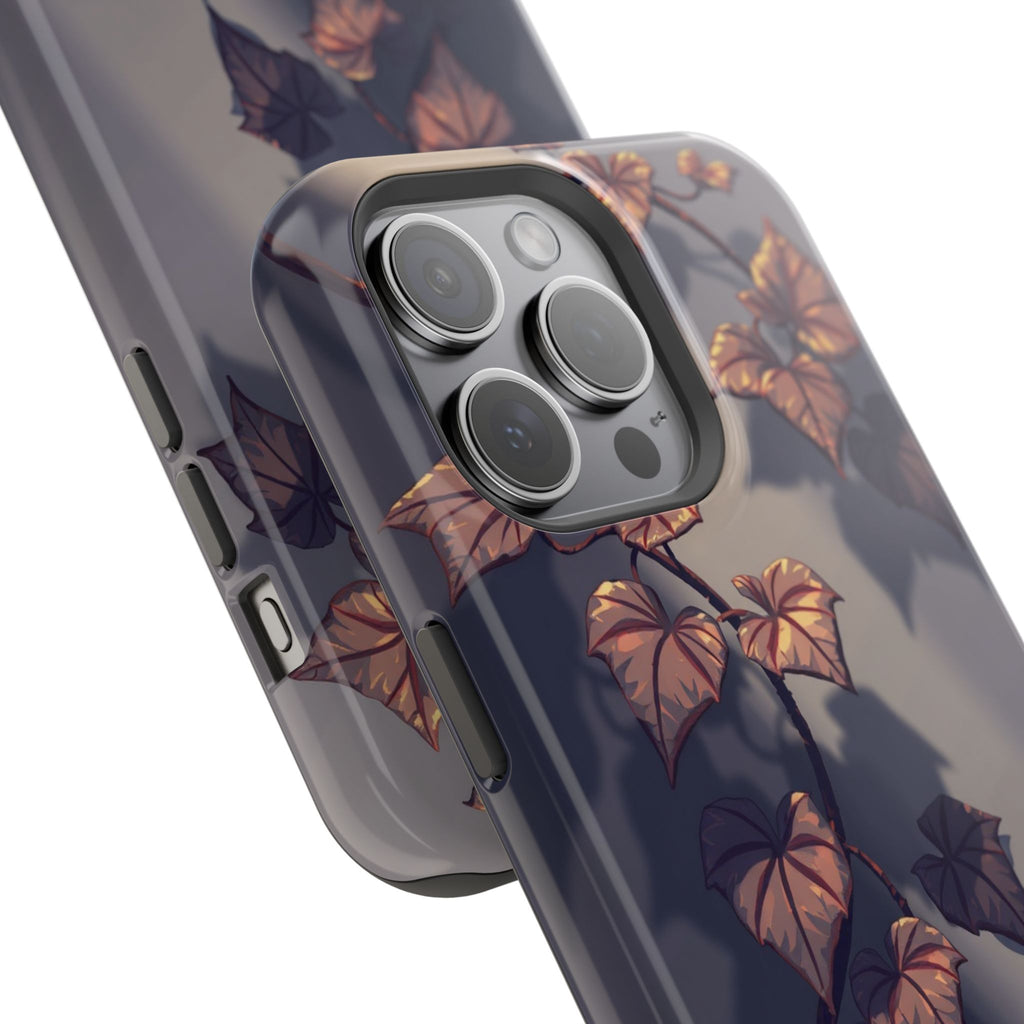iPhone Charcoal And Copper Art Nouveau Vine Soft iPhone 13 Finish · iPhone Case