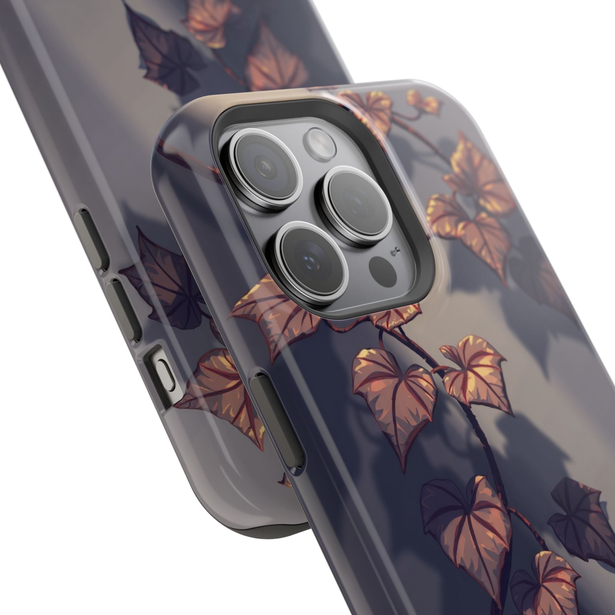 iPhone Charcoal And Copper Art Nouveau Vine Soft iPhone 13 Finish · iPhone Case