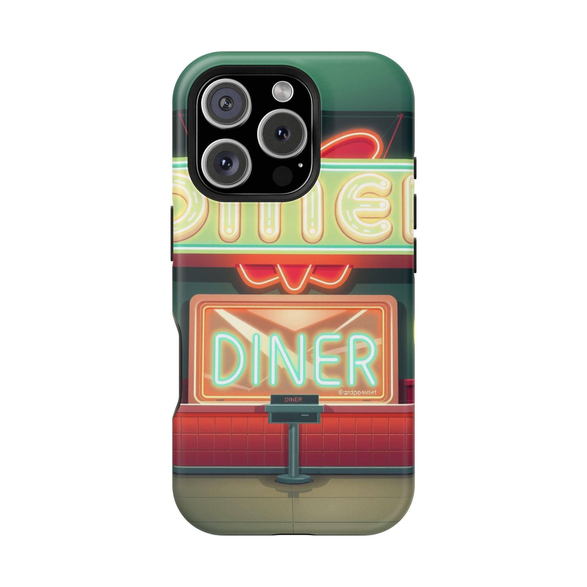 iPhone Neon Diner Sign Mystic Art Bold Modern Everyday Snap Case · iPhone Case