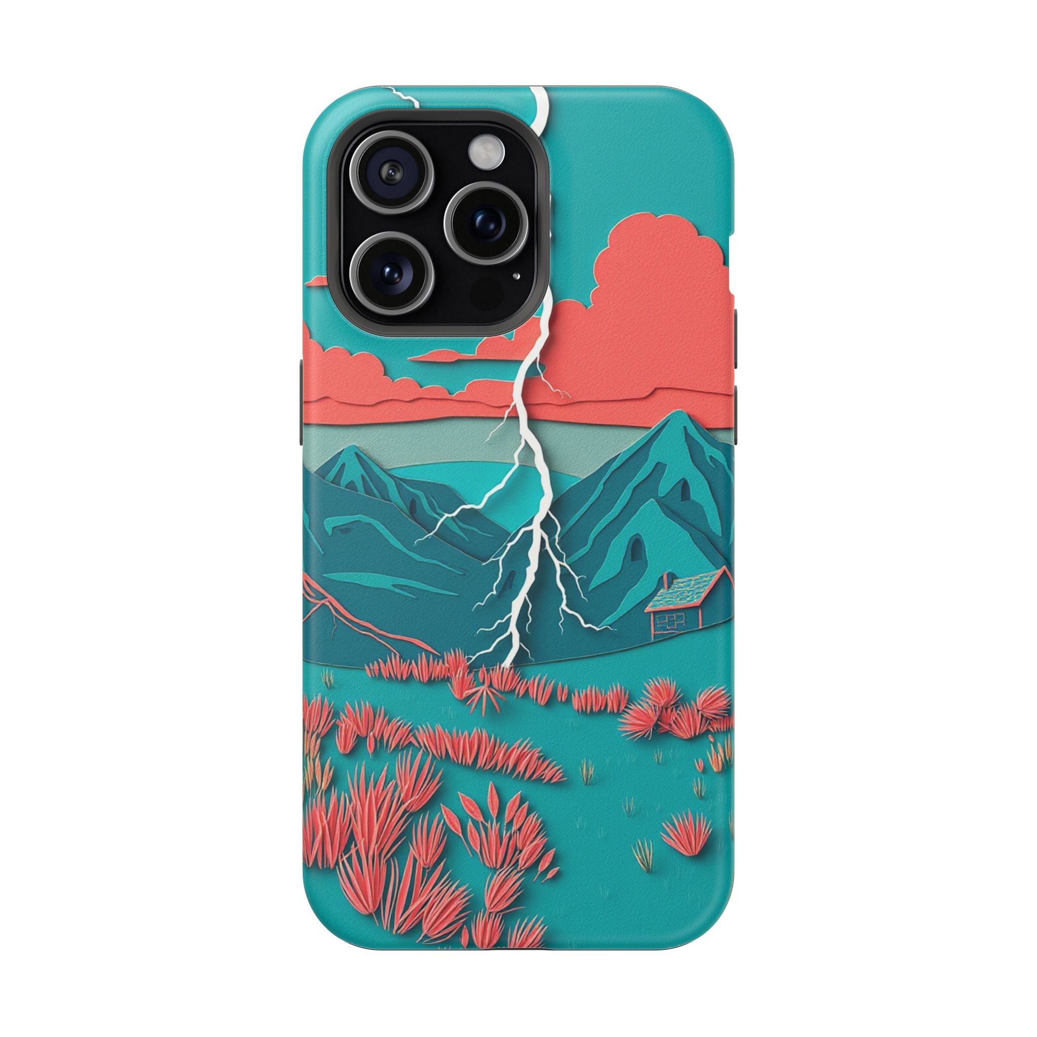 iPhone Prairie Lightning Paper Cut Art Slim Everyday Designer Case · iPhone Case