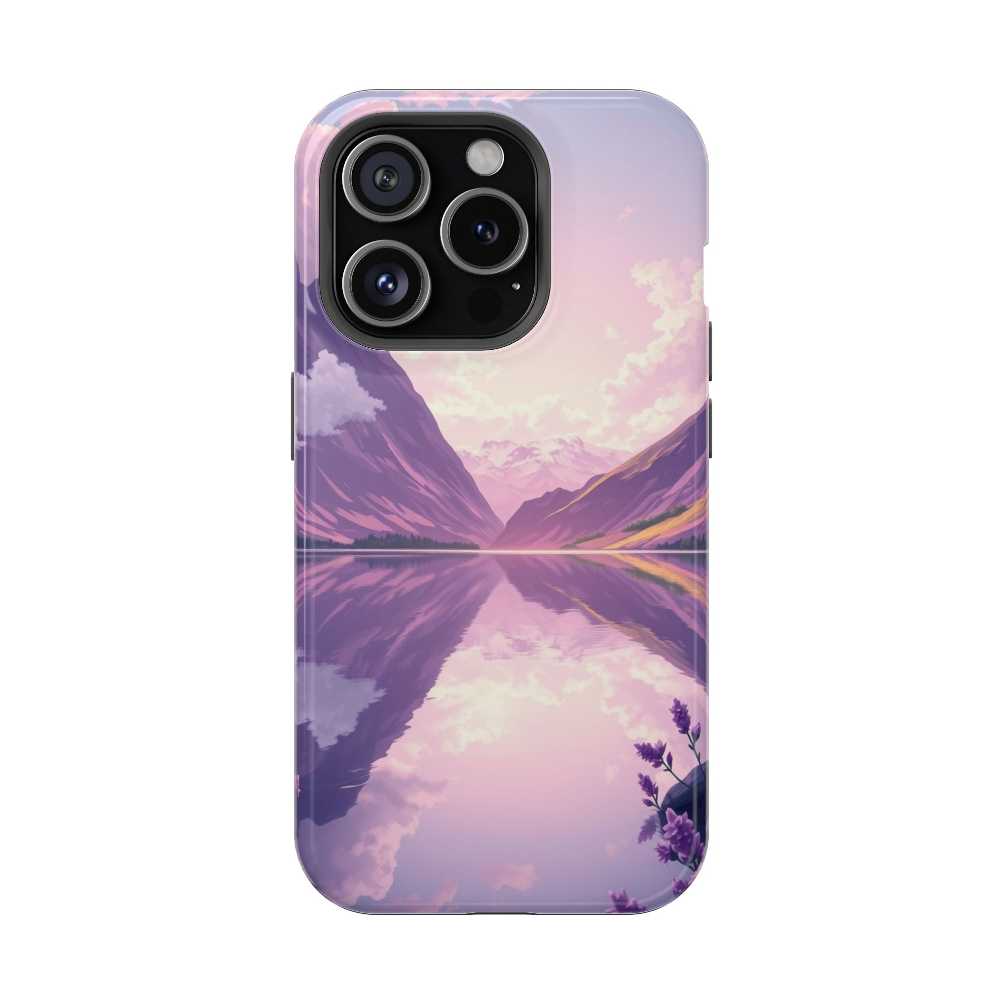 iPhone Lavender And Pearl Fjord Reflection Slim iPhone Everyday · iPhone Case