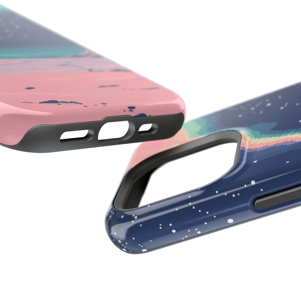 iPhone Mint And Blush Northern Lights Slim Everyday Designer Case · iPhone Case
