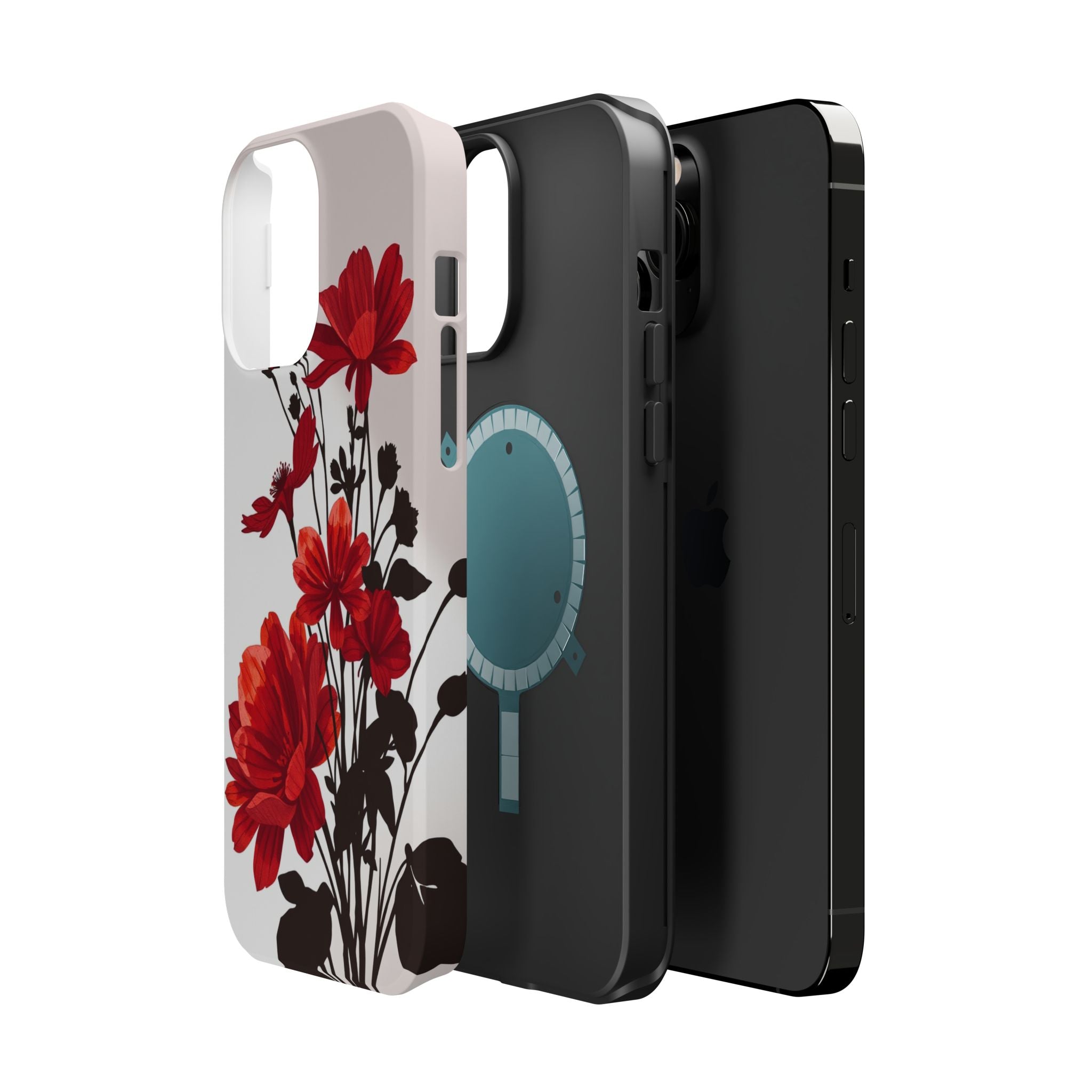iPhone Floral Silhouette Cinematic Art Slim Snap Case · iPhone Case