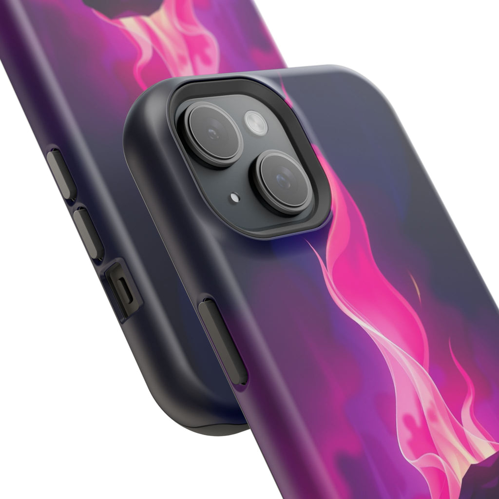 iPhone Cyan And Magenta Wildfire Glow Slim Everyday Designer Case · iPhone Case
