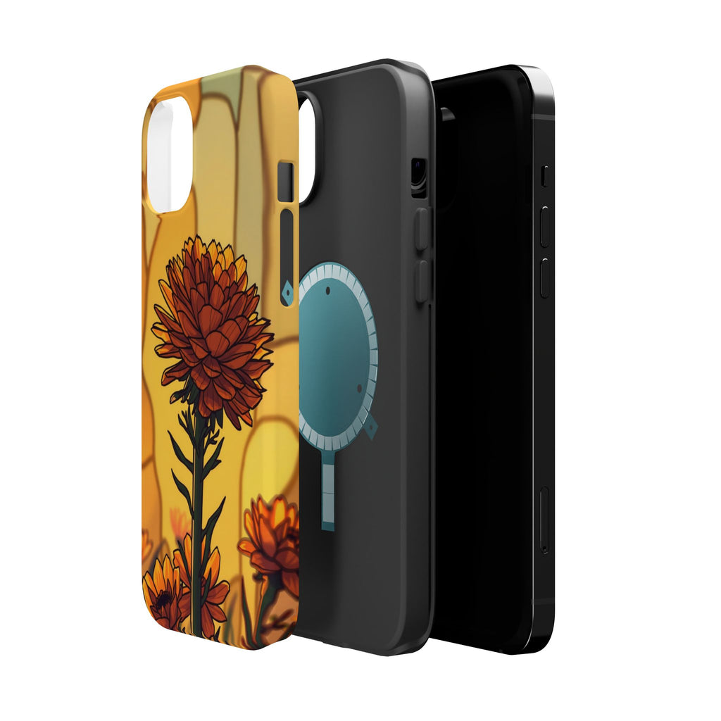 iPhone Sunset Amber And Peach Ranunculus Stack Soft iPhone Finish · iPhone Case