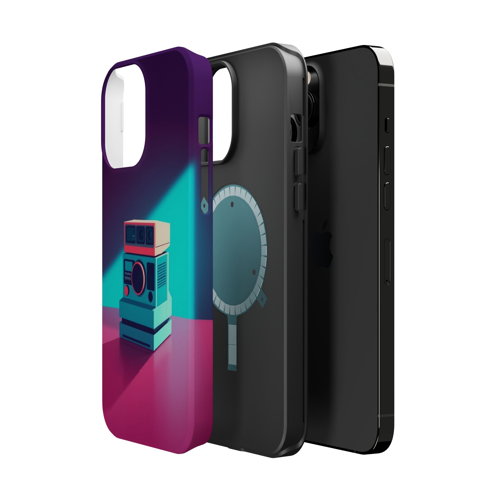 iPhone Polaroid Stack Memory Pop Art Bold Slim Everyday Designer Case · iPhone C