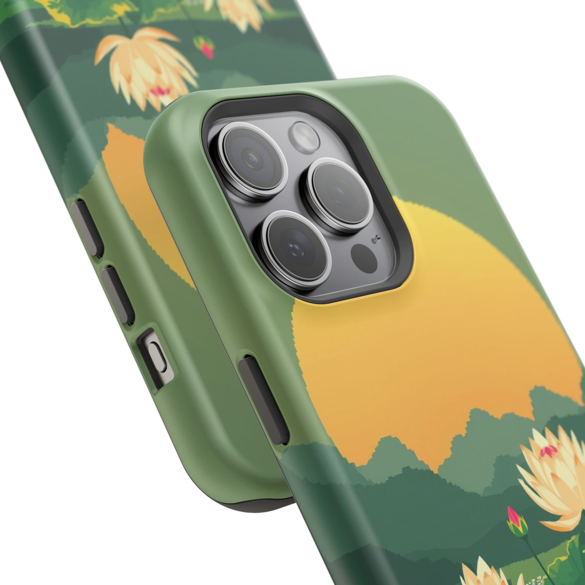 iPhone Lotus Pond Enchanted Art Slim Everyday Designer Case · iPhone Case