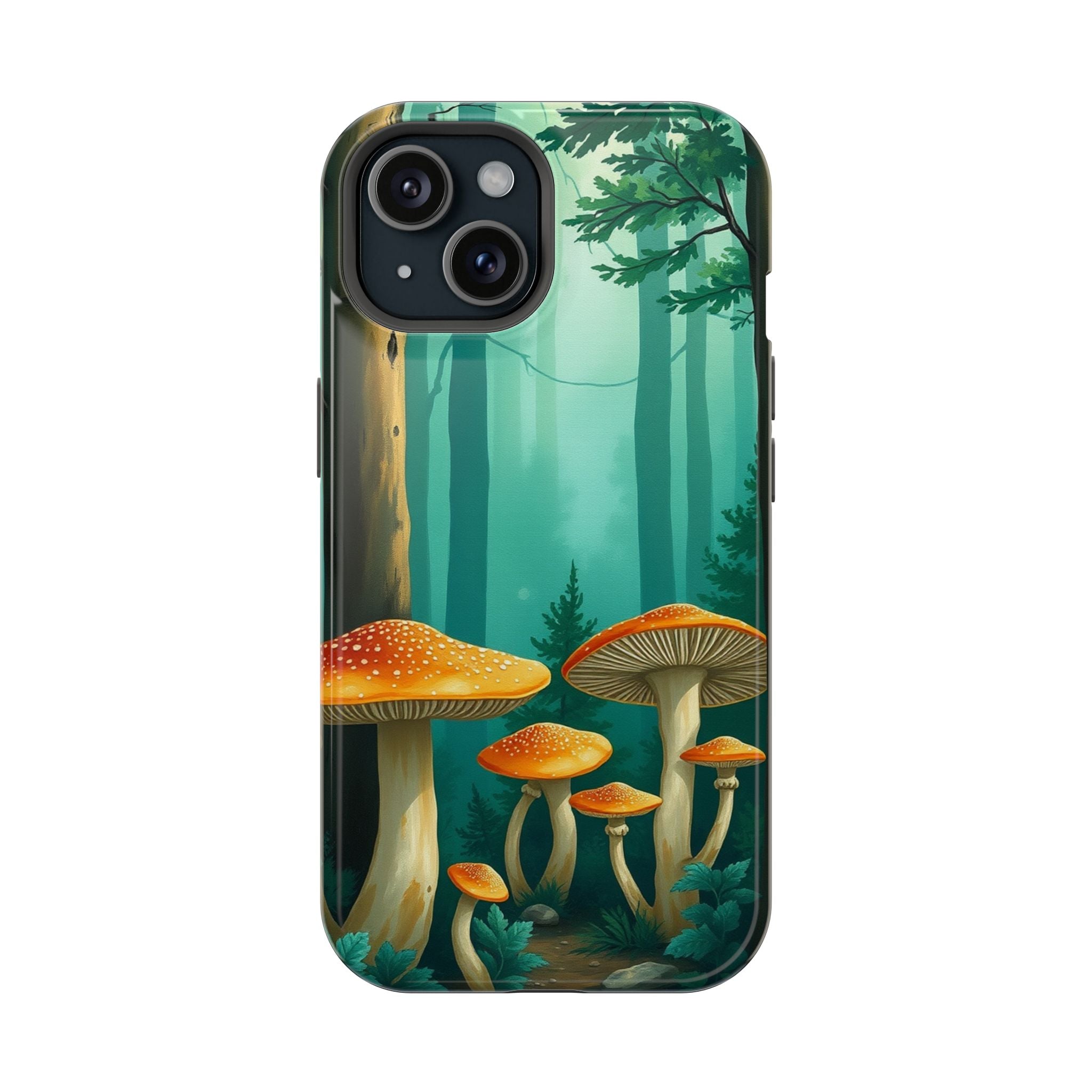 iPhone Mushroom Forest Oil Painting Impressionist iPhone Clean Minimal · iPhone