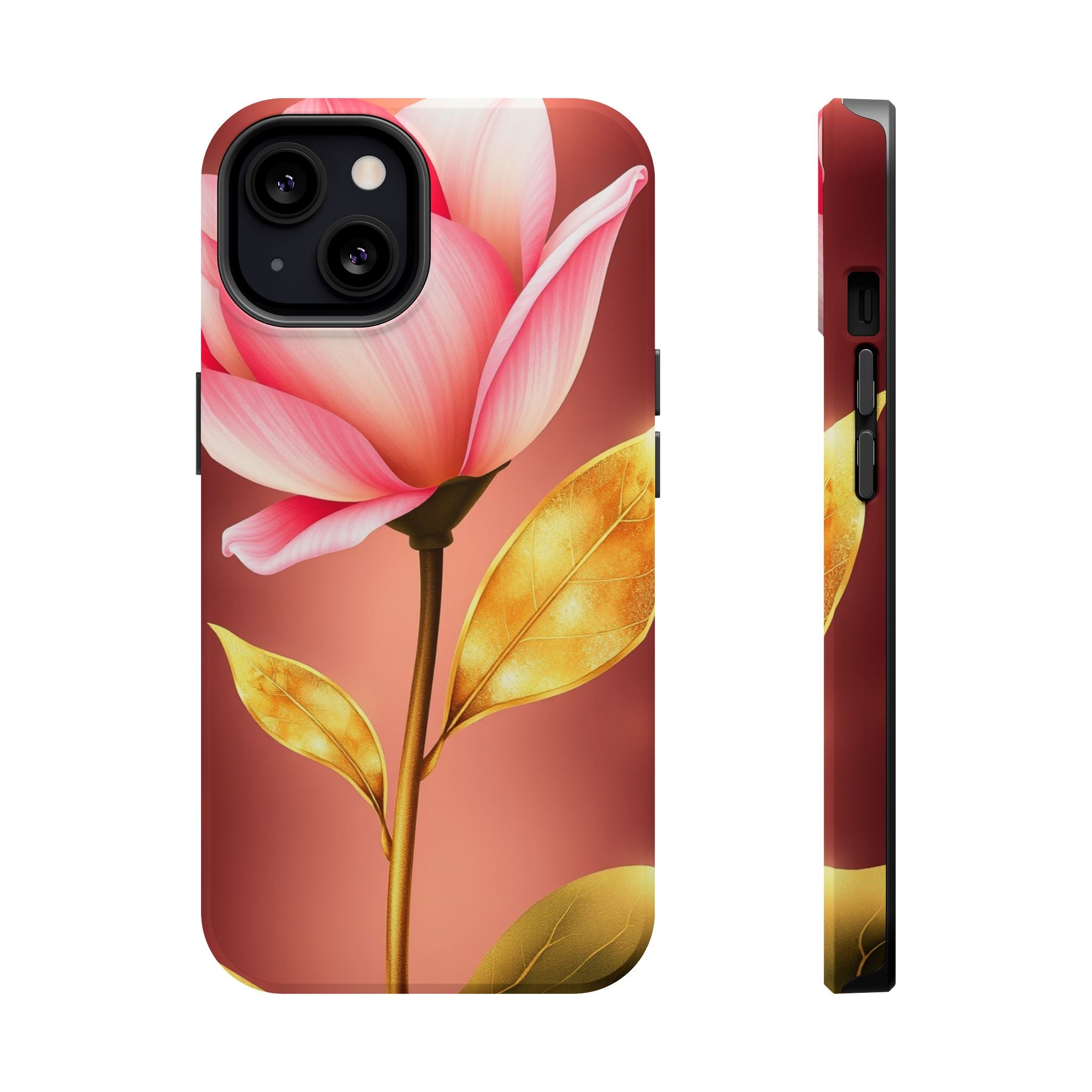 iPhone Dreamy Bloom and Leaf Design 14 Slim Everyday Designer Case · iPhone Case