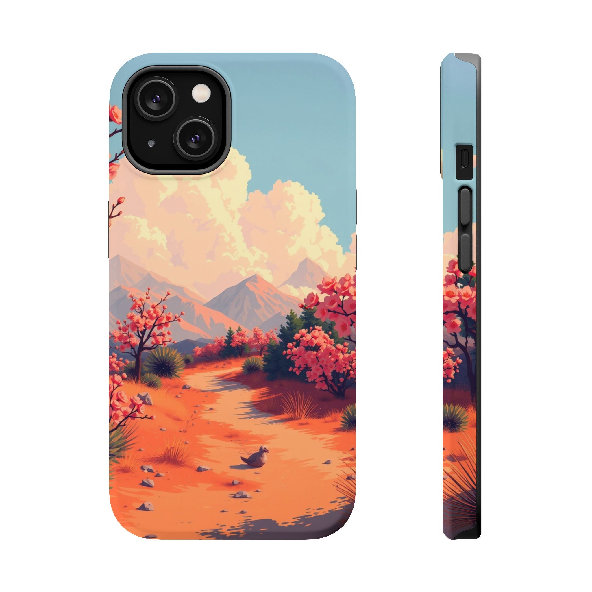 iPhone Burnt Orange And Sand Blossom Trail Slim iPhone Everyday · iPhone Case