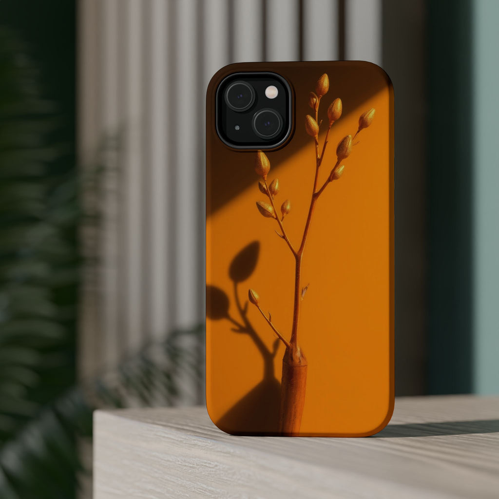 iPhone Mustard And Rust Minimalist Stem Slim Everyday iPhone Designer · iPhone C