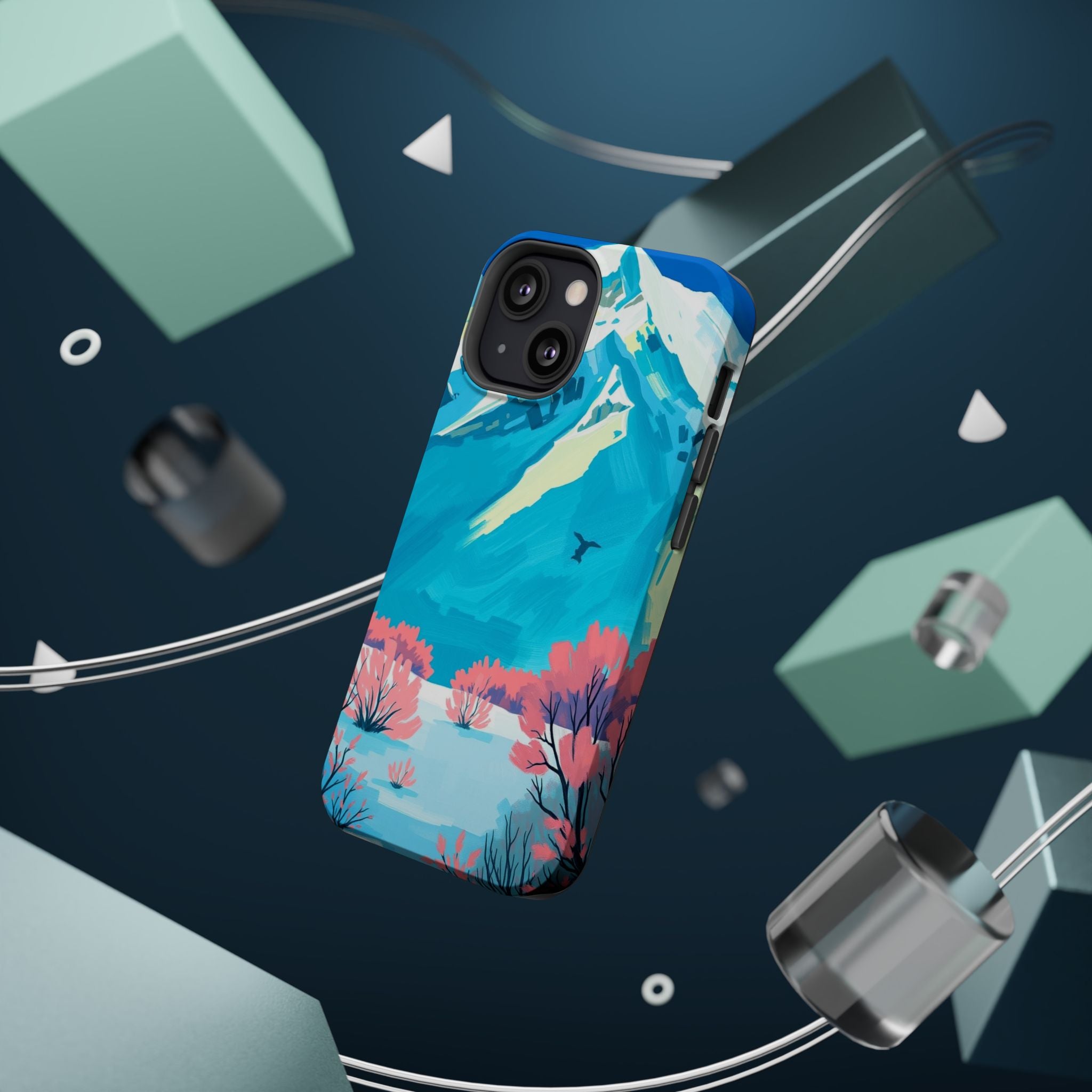 iPhone Snow Field Electric Art Slim Everyday Designer Case · iPhone Case