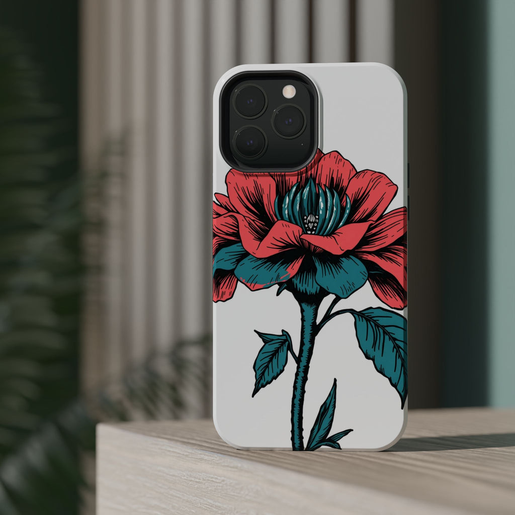 iPhone Garden Party Bloom Dark Gothic Ink Slim Snap Case · iPhone Case