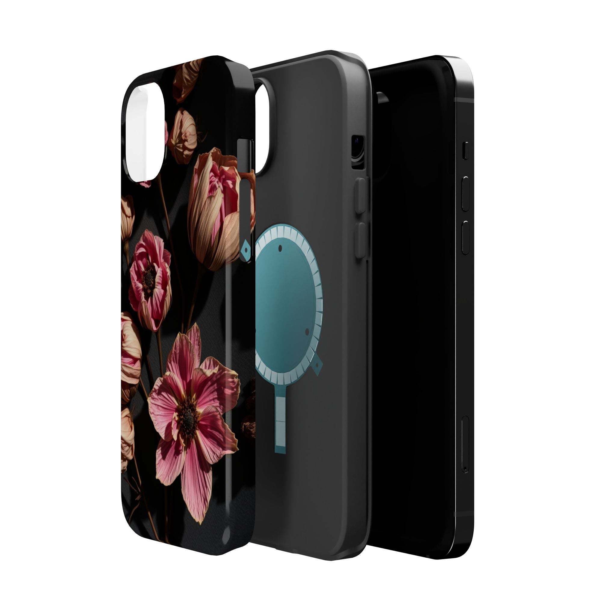 iPhone Dried Flower Flat Lay Electric Art Slim Snap Case · iPhone Case