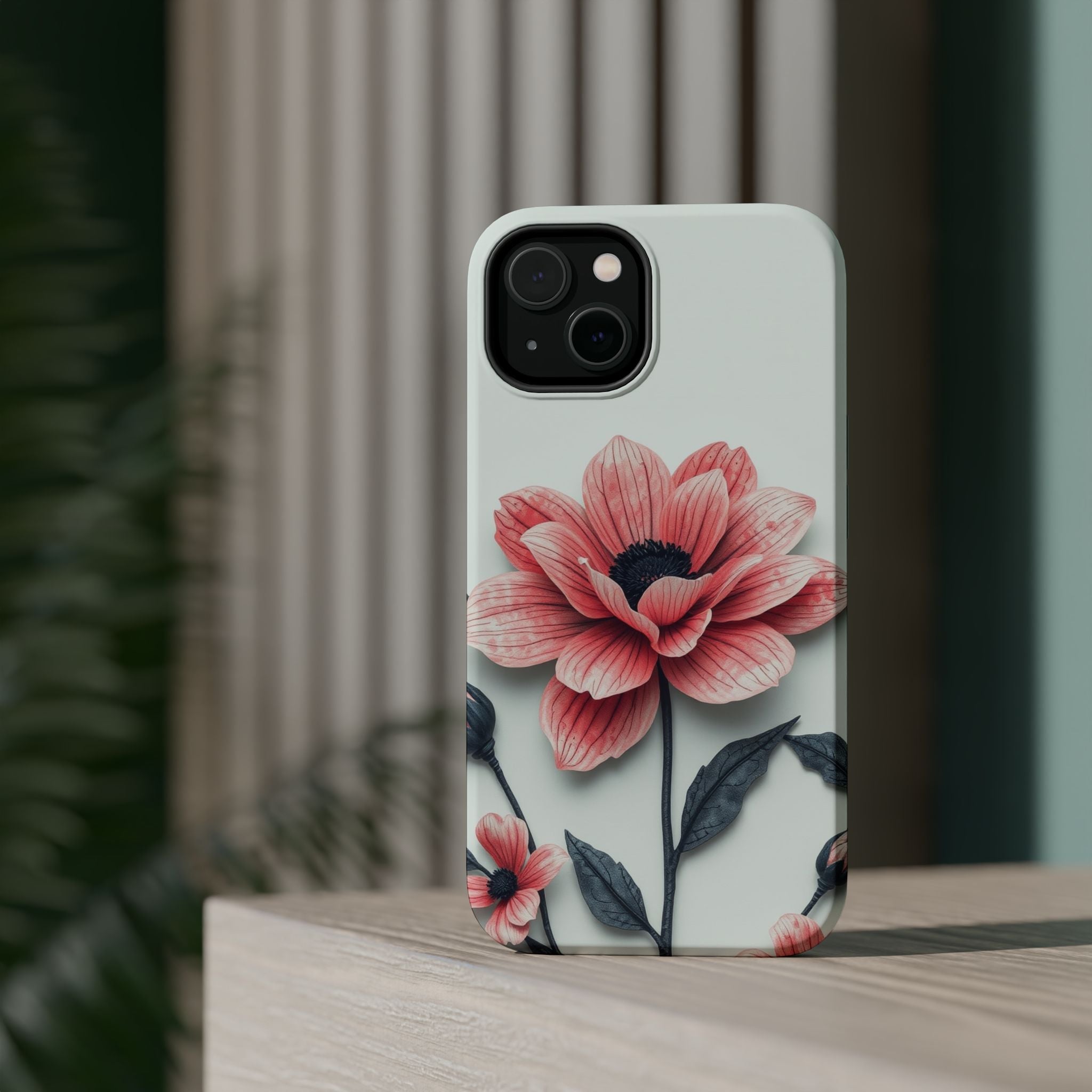 iPhone Dreamy Floral Ink Wash Design Slim Everyday iPhone 12 Designer · iPhone C