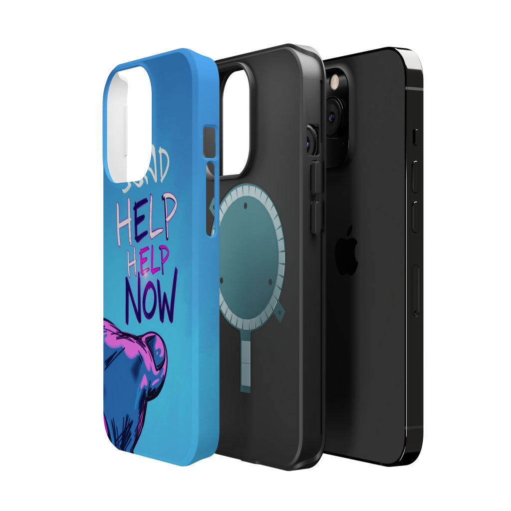 iPhone Radiant Send Help Now Design Slim Everyday Designer Case · iPhone Case