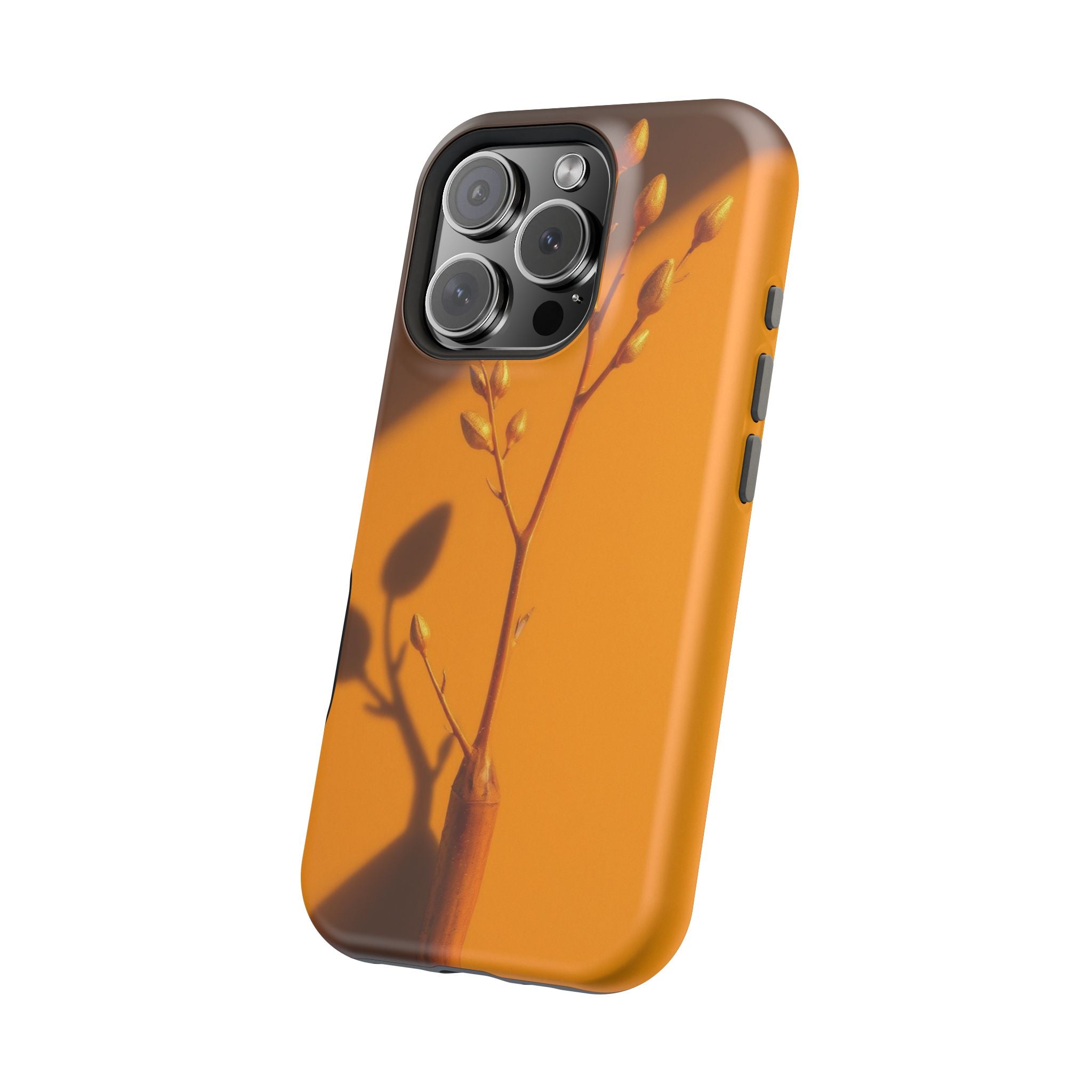 iPhone Mustard And Rust Minimalist Stem Slim Everyday iPhone Designer · iPhone C