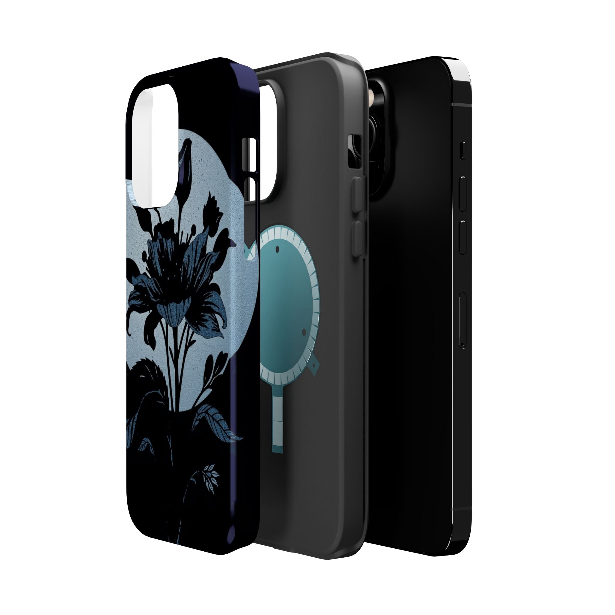 iPhone Radiant Floral Silhouette Design Slim Everyday Designer Case · iPhone Cas