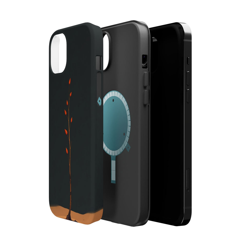 iPhone Burnt Orange And Sand Minimalist Stem Slim iPhone Everyday · iPhone Case
