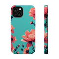 iPhone Floral Ink Wash Electric Art Slim Everyday Designer Case · iPhone Case