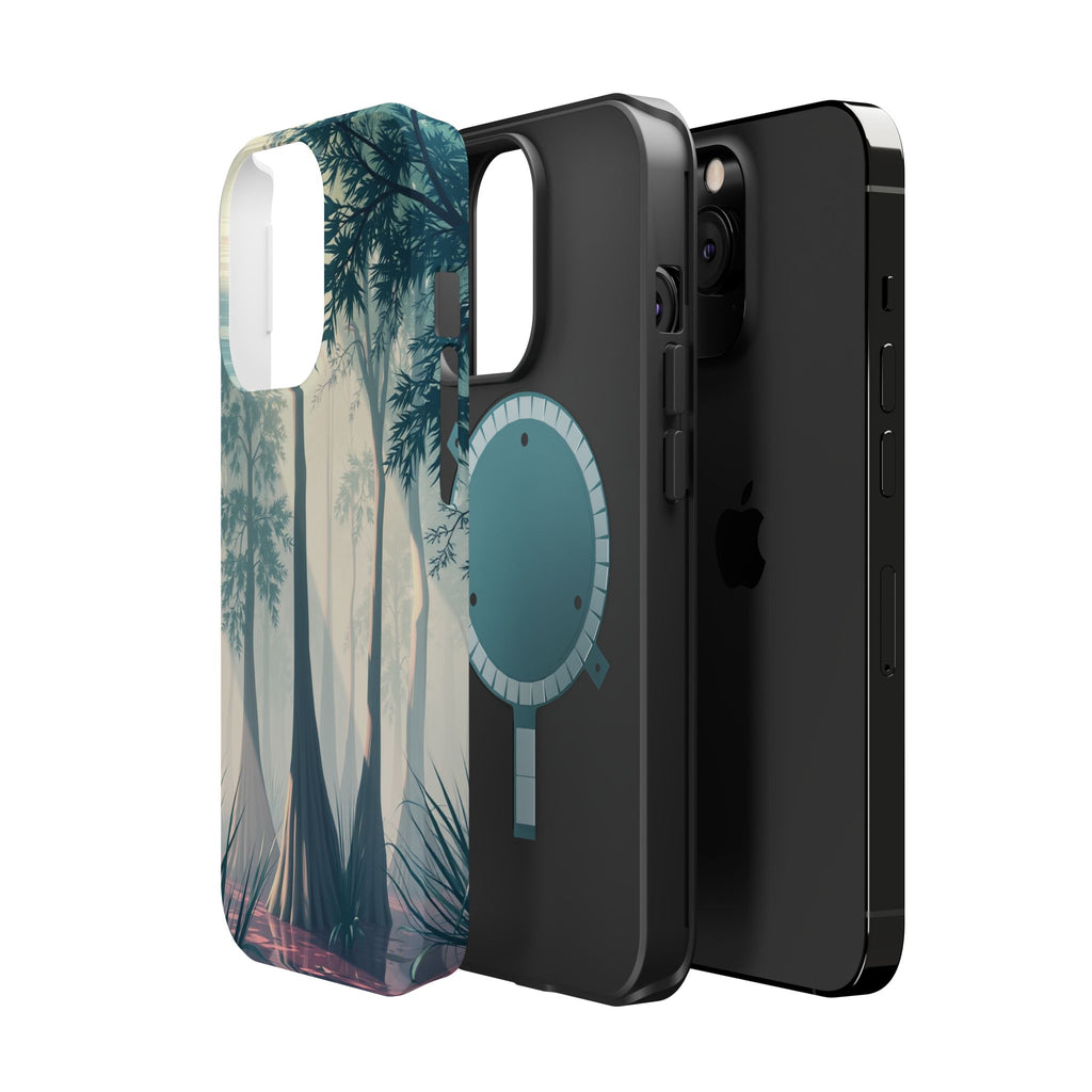 iPhone Mint And Blush Cypress Swamp Slim Everyday Designer Case · iPhone Case