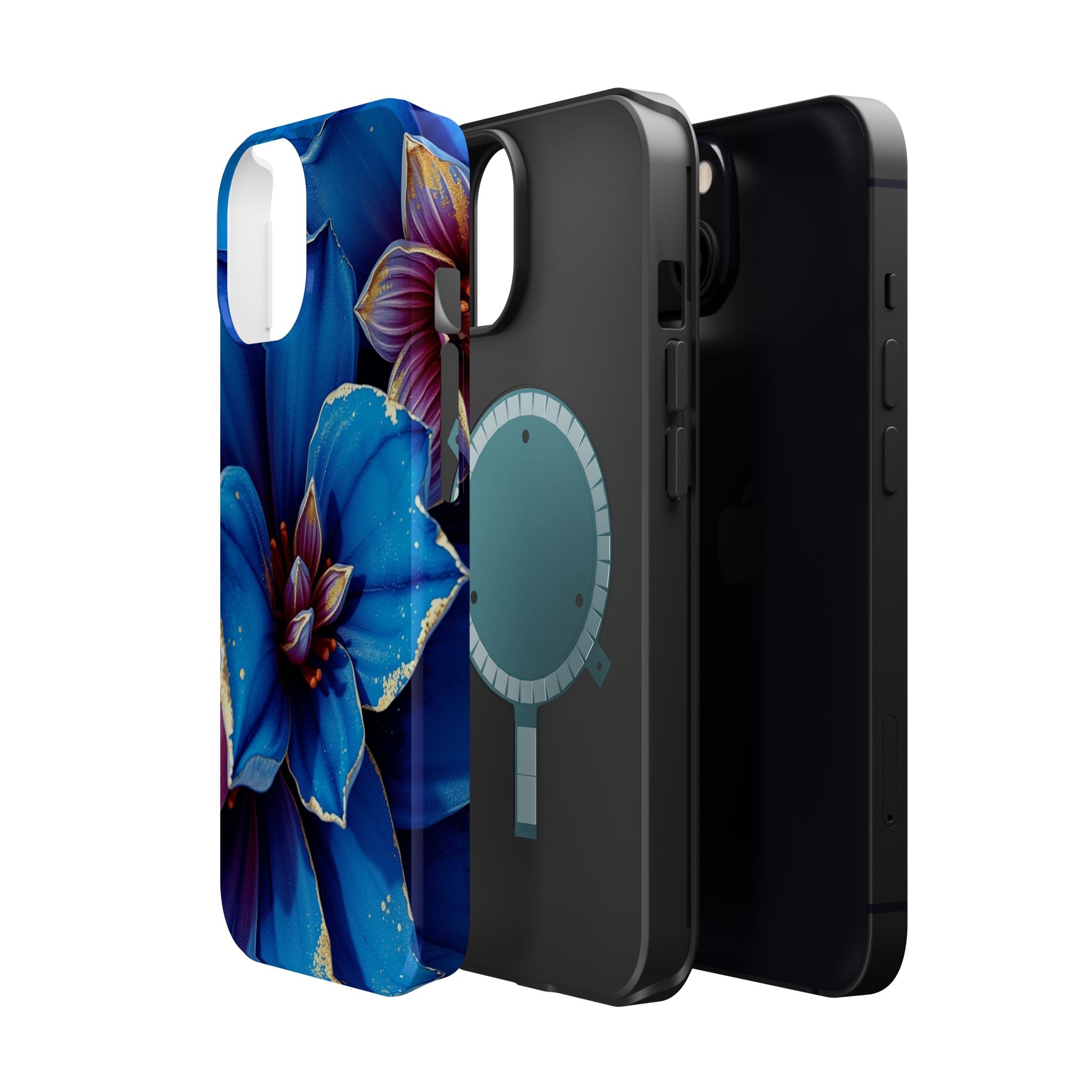 iPhone Floral Gold Foil Serene Design Slim Snap Case Ga · iPhone Case