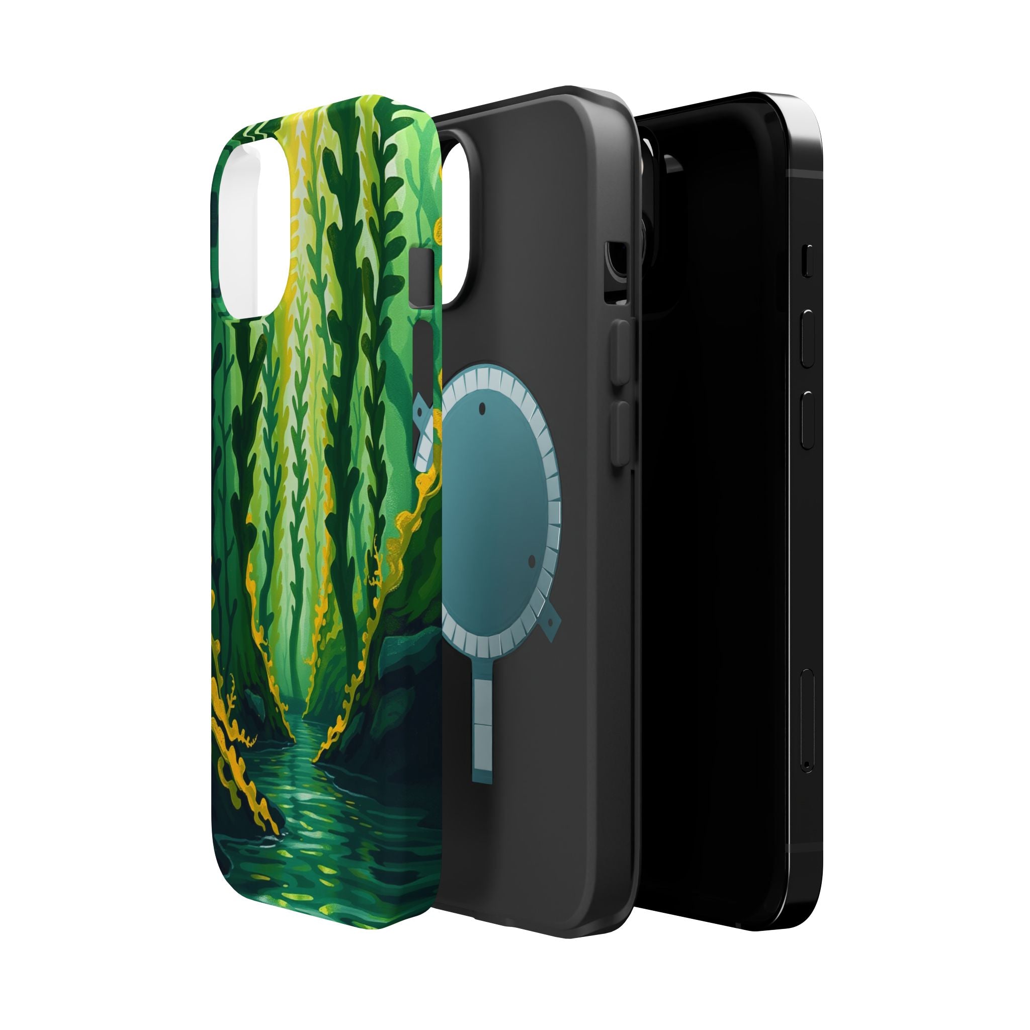 iPhone Kelp Forest Oil Painting Impressionist Slim iPhone Everyday · iPhone Case