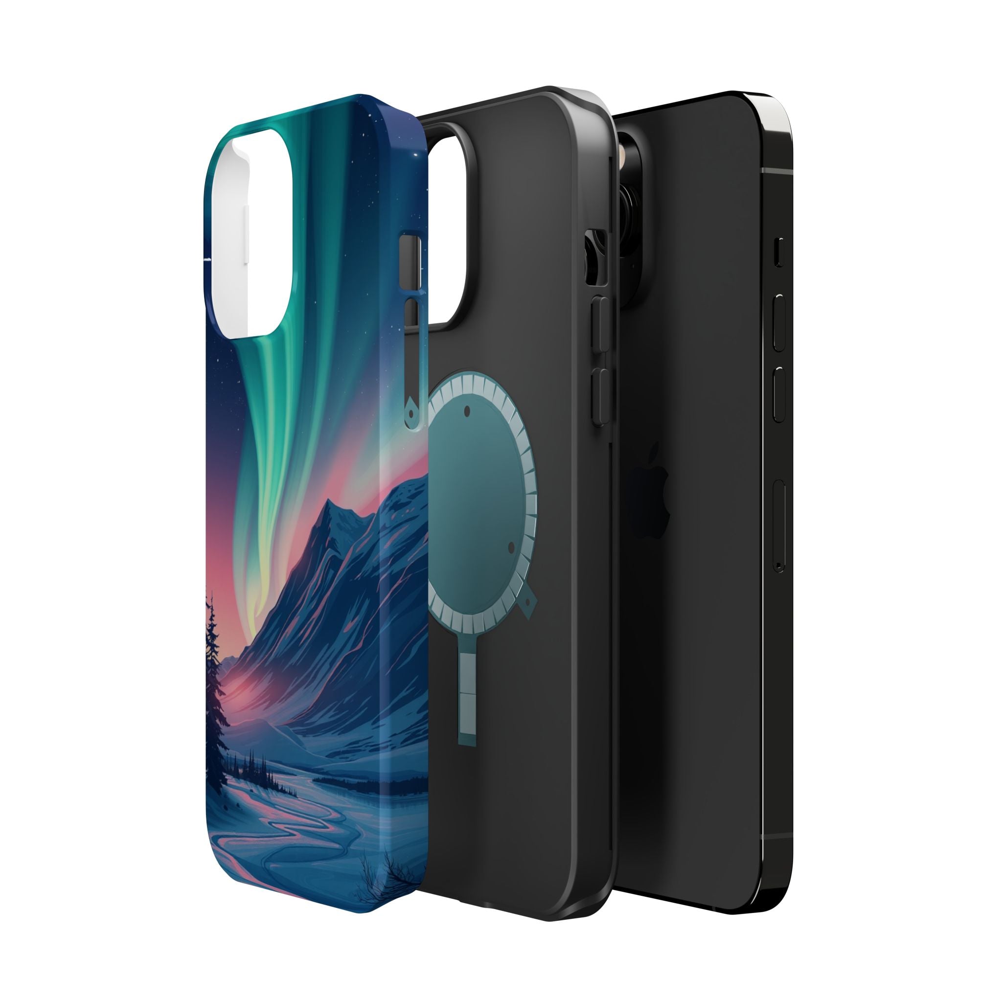 iPhone Mint And Blush Northern Lights Slim Everyday iPhone 18 Designer · iPhone